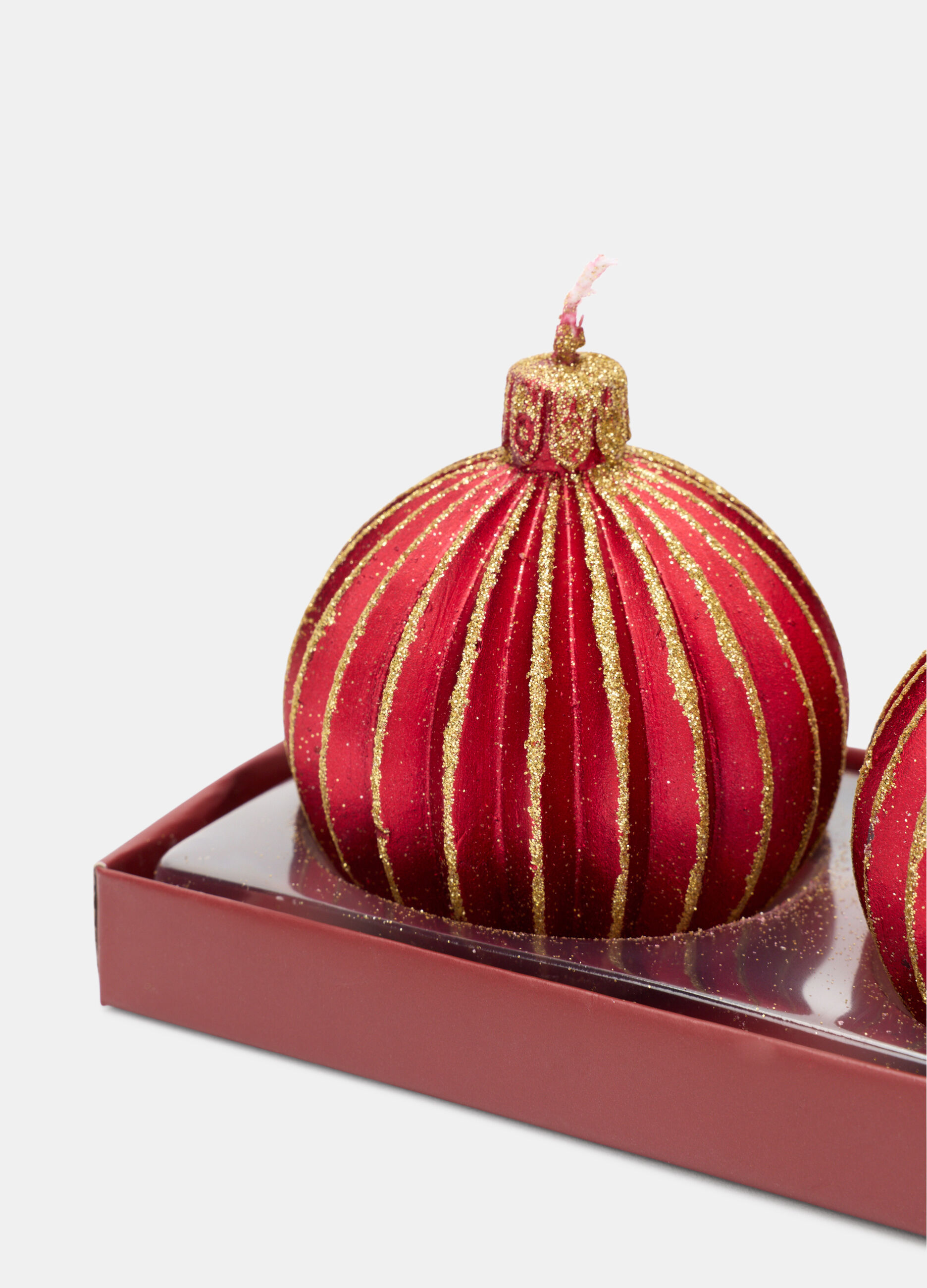 2 pack candele palline di Natale_1