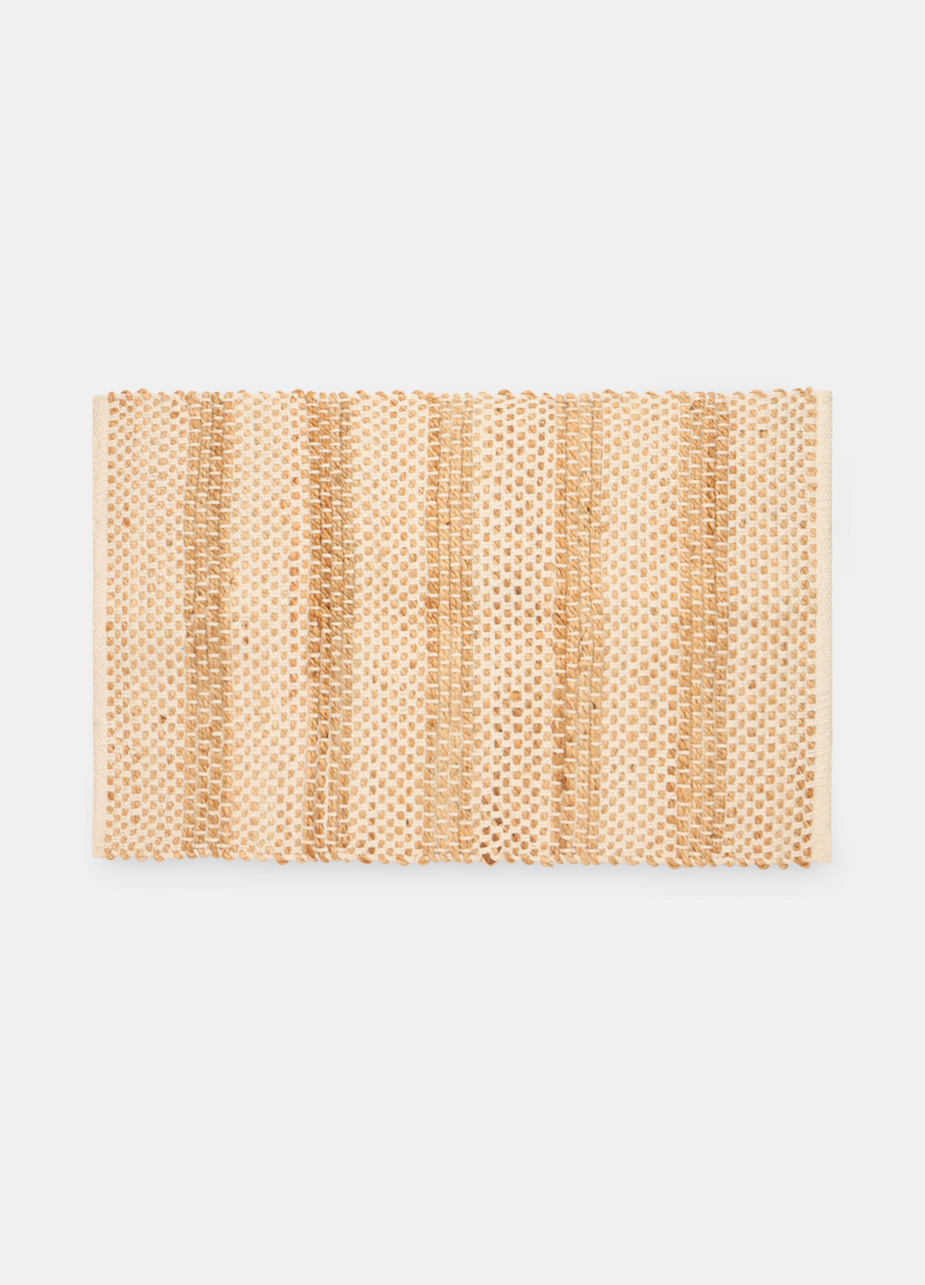 Tappeto grande in iuta e cotone fatto a mano_0