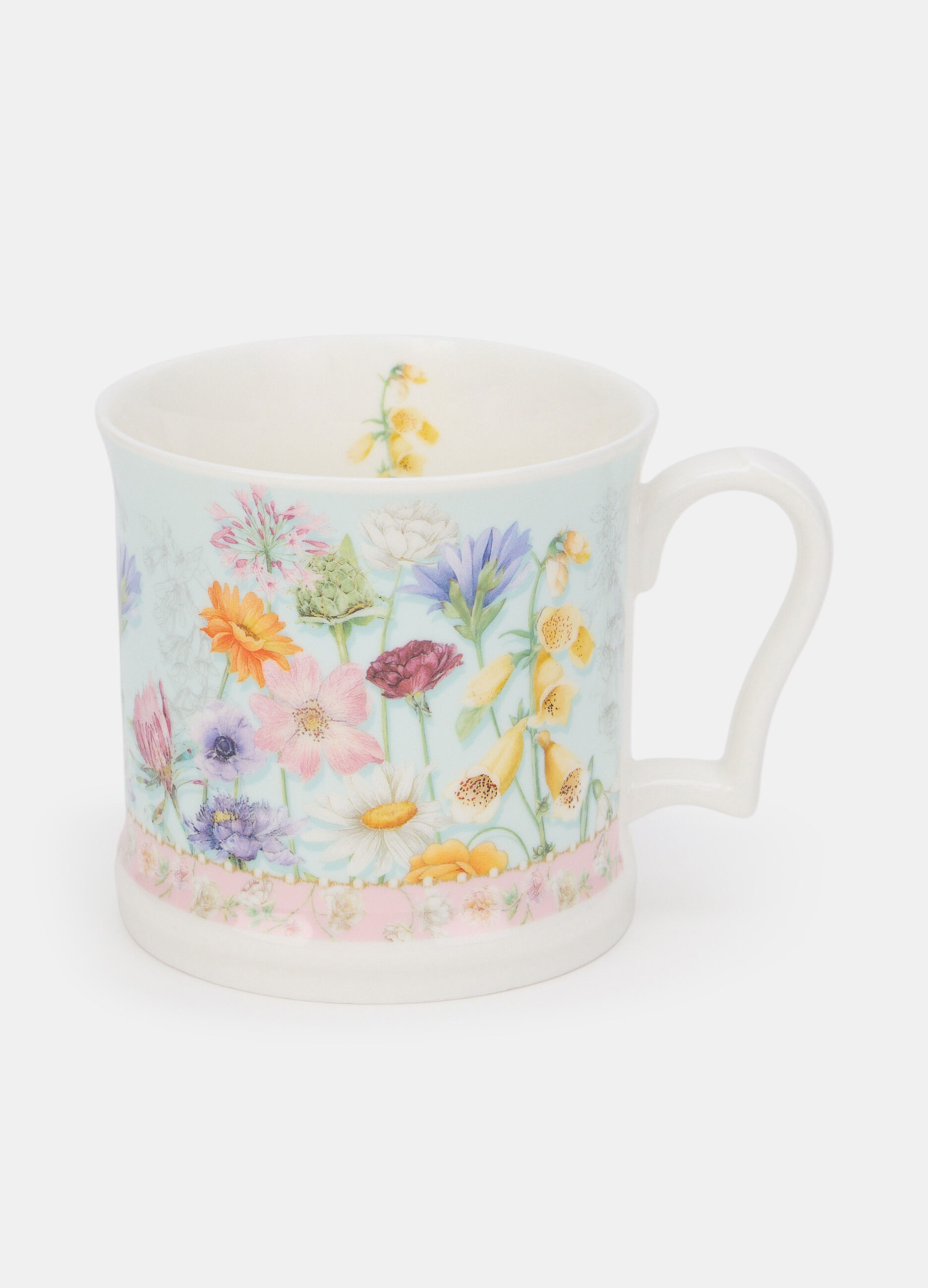 Tazza mug con decorazione floreale_0