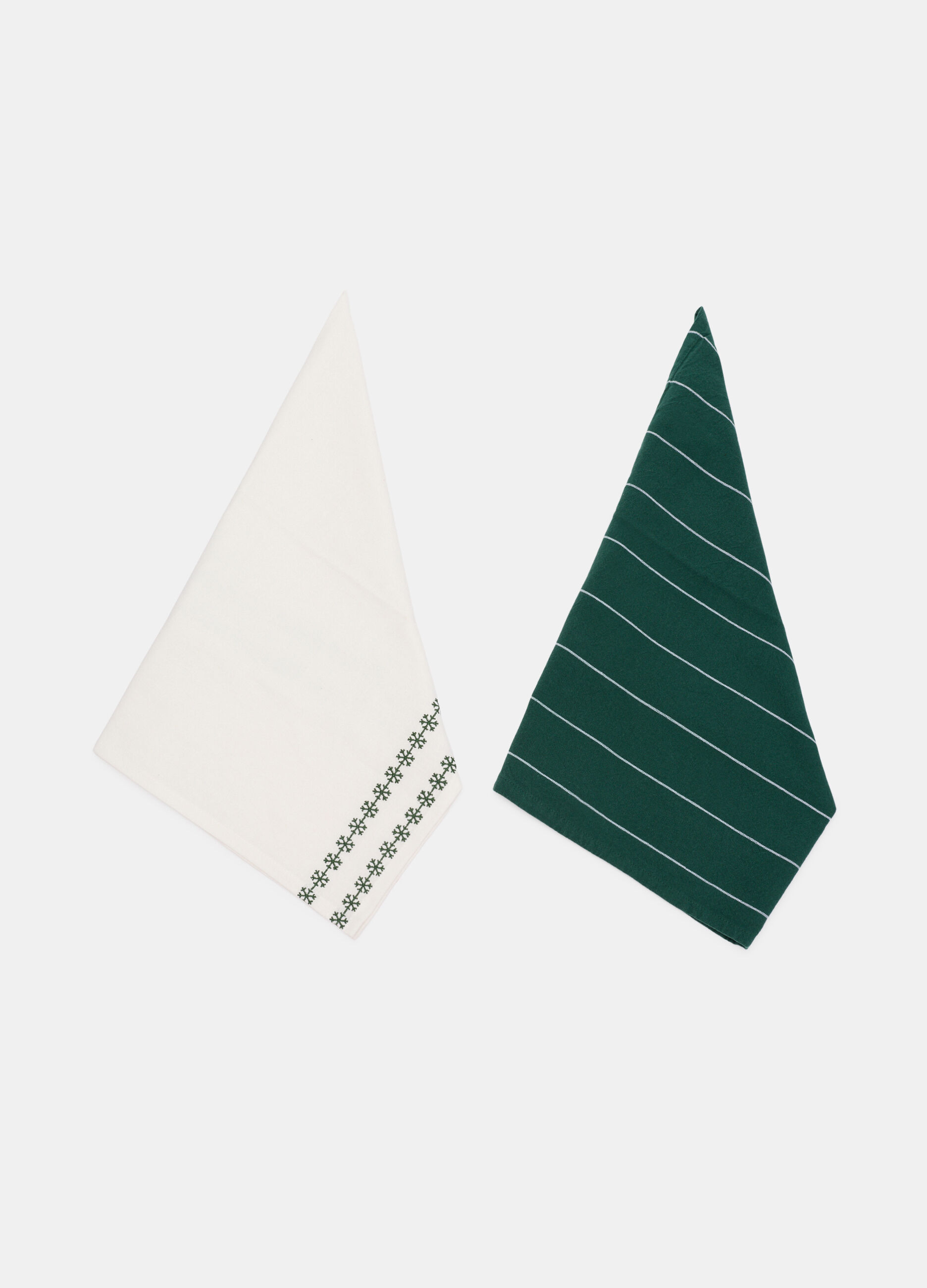 2 pack strofinacci di Natale in puro cotone_0