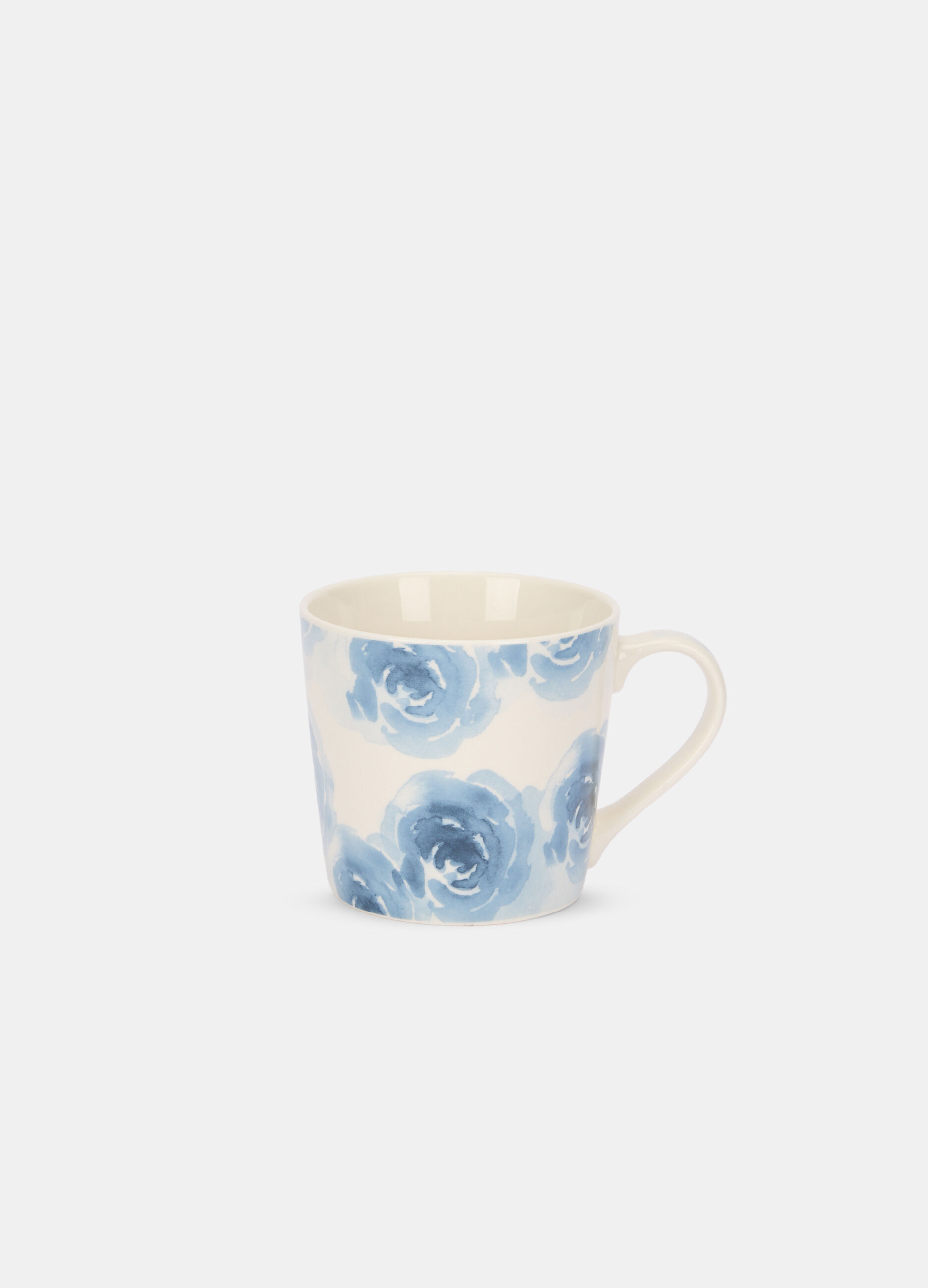 Tazza in ceramica con motivo floreale_0