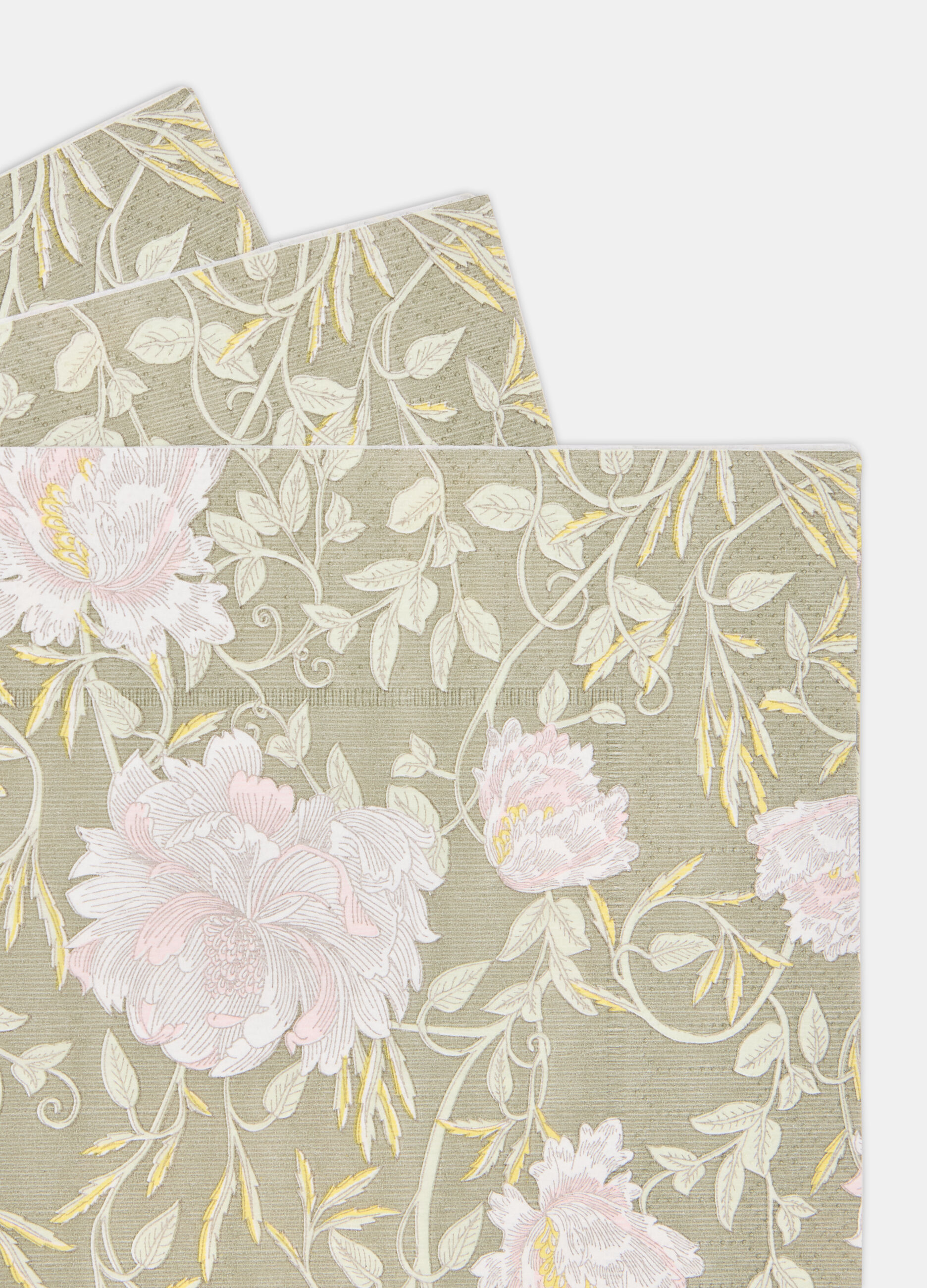 Tovaglioli in carta con stampa a fiori Made in Italy_1