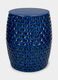 Seduta metallica blu texturizzato_0