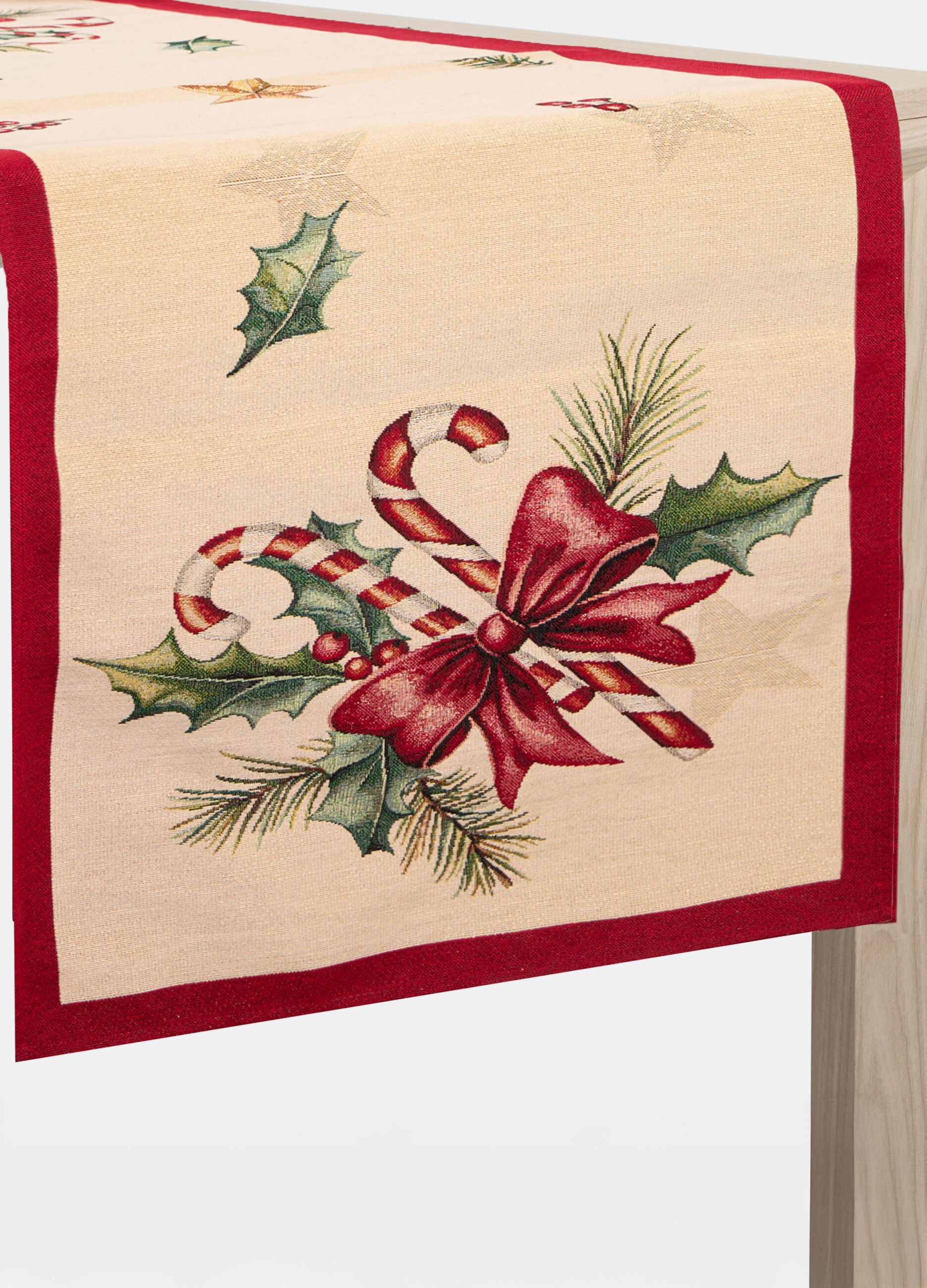 Runner in misto cotone jacquard_0