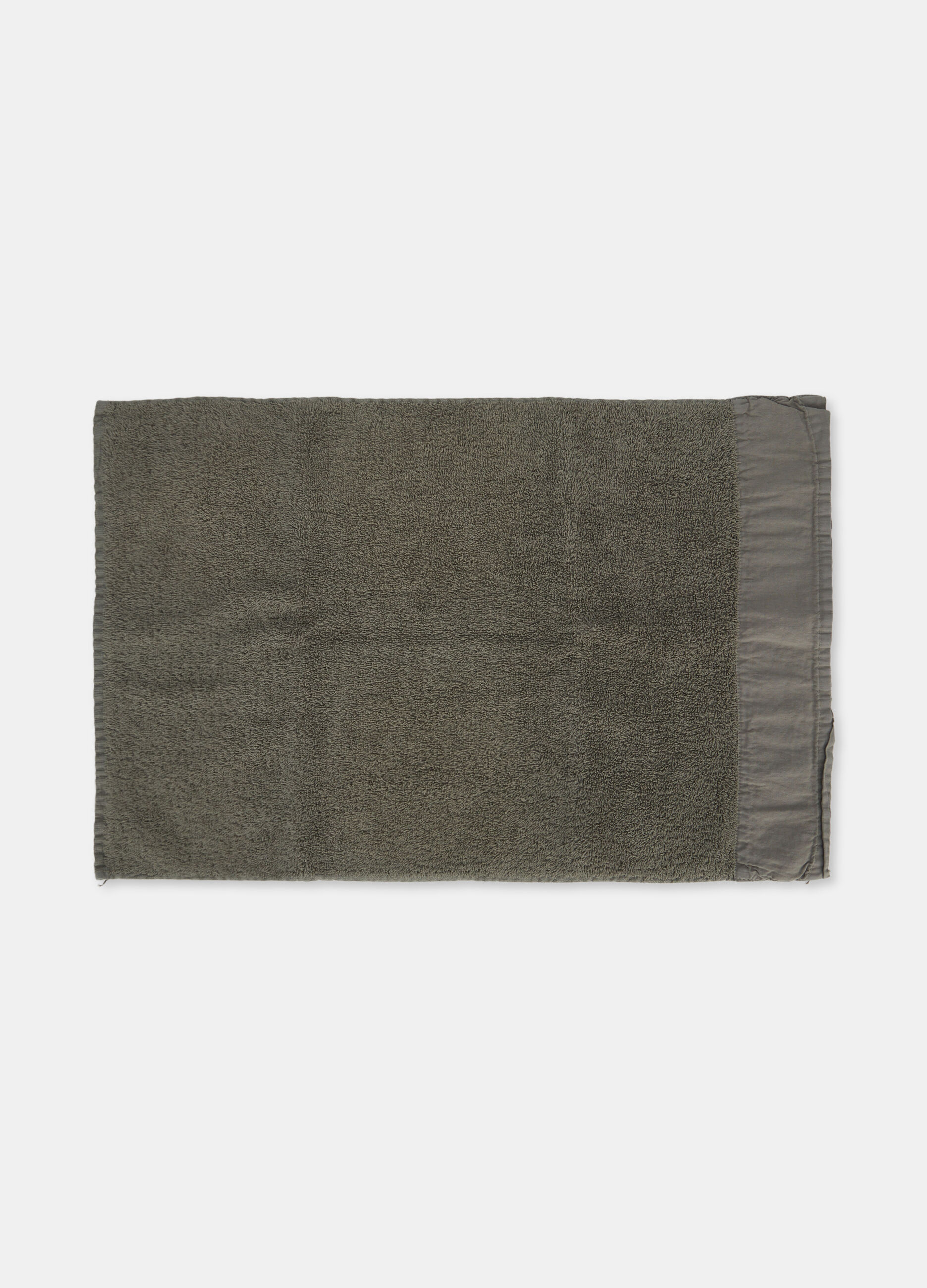 Asciugamano mani in cotone con fascia liscia_1