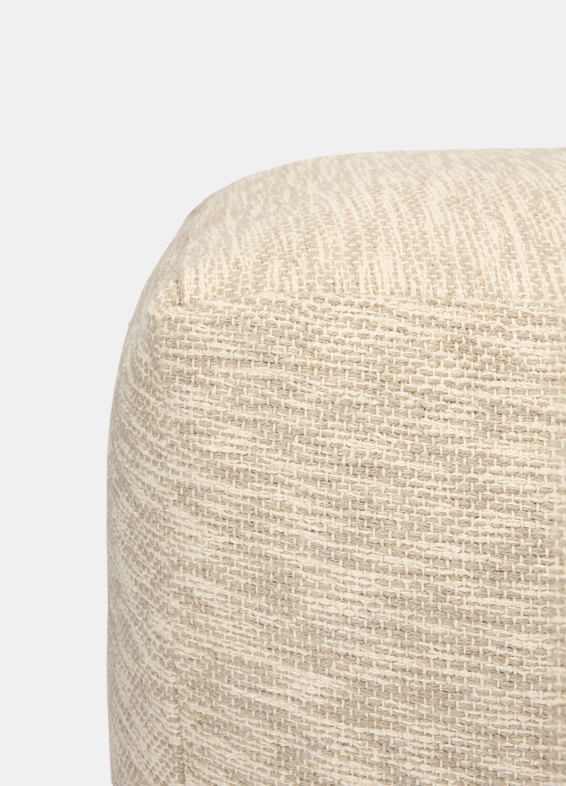 Pouf imbottito effetto m&eacute;lange_1