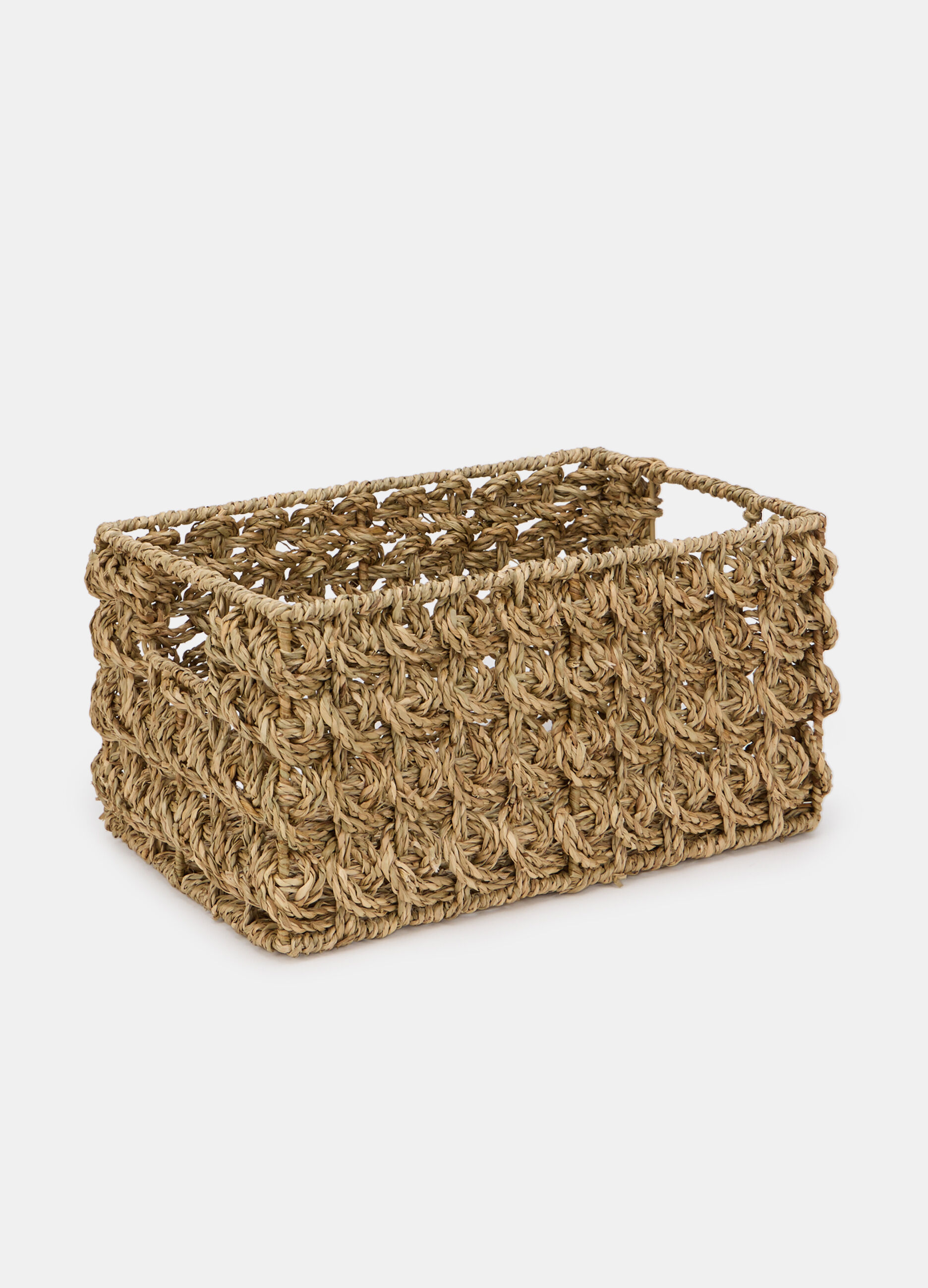 Cesta rettangolare in fibra intrecciata_0