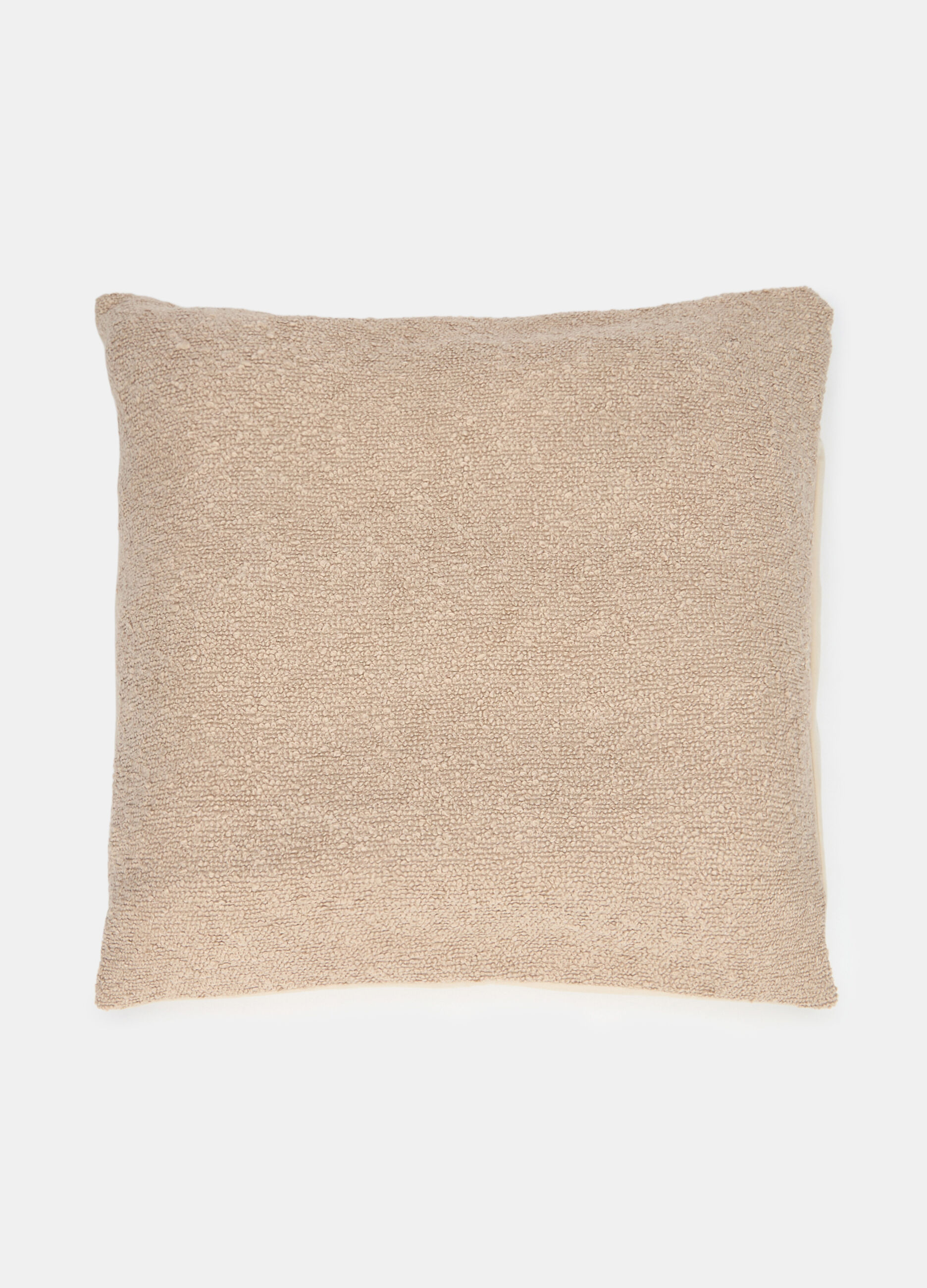 Cuscino imbottito con tessuto loop