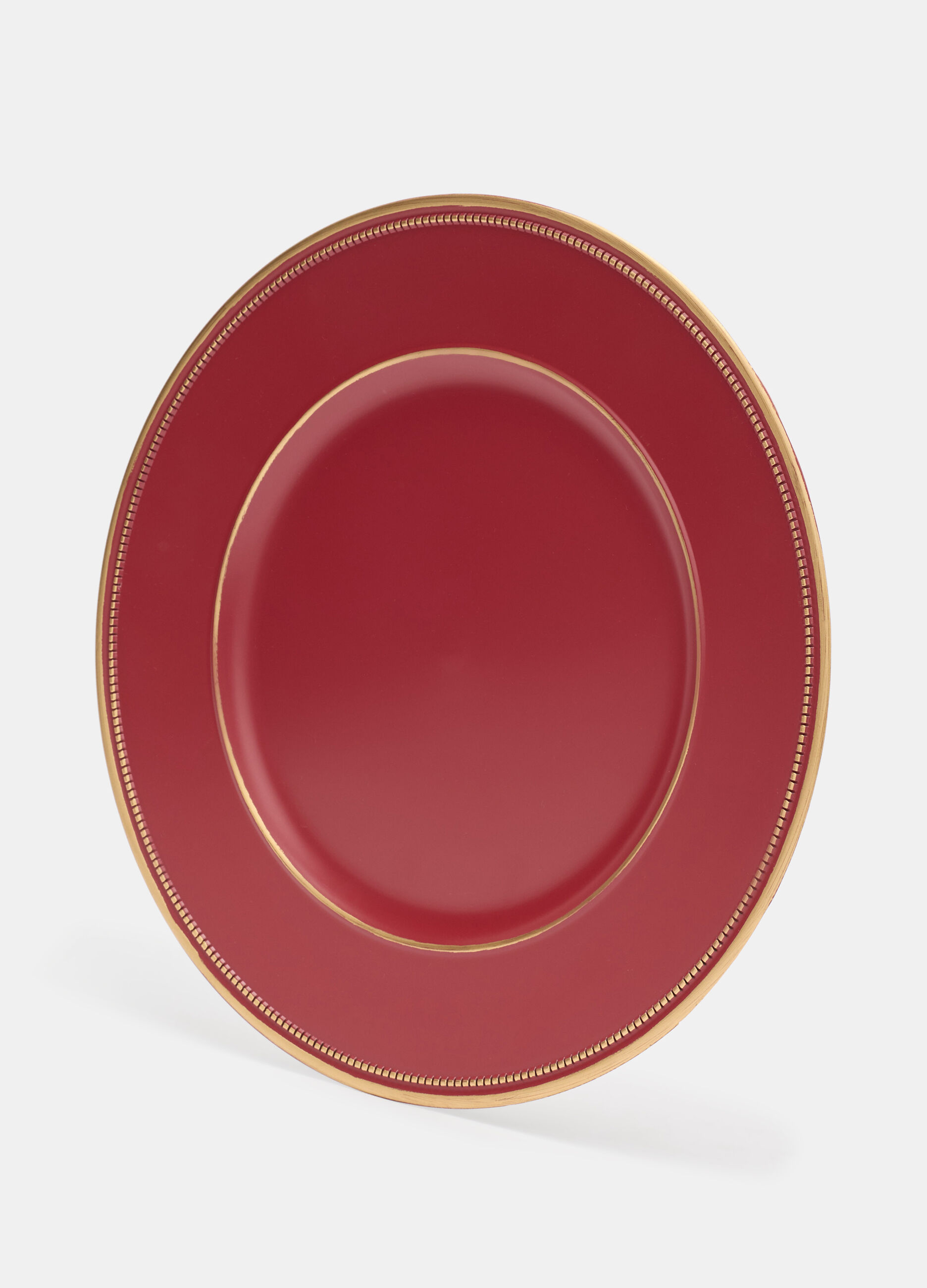 Vassoio ovale con bordo dorato_0