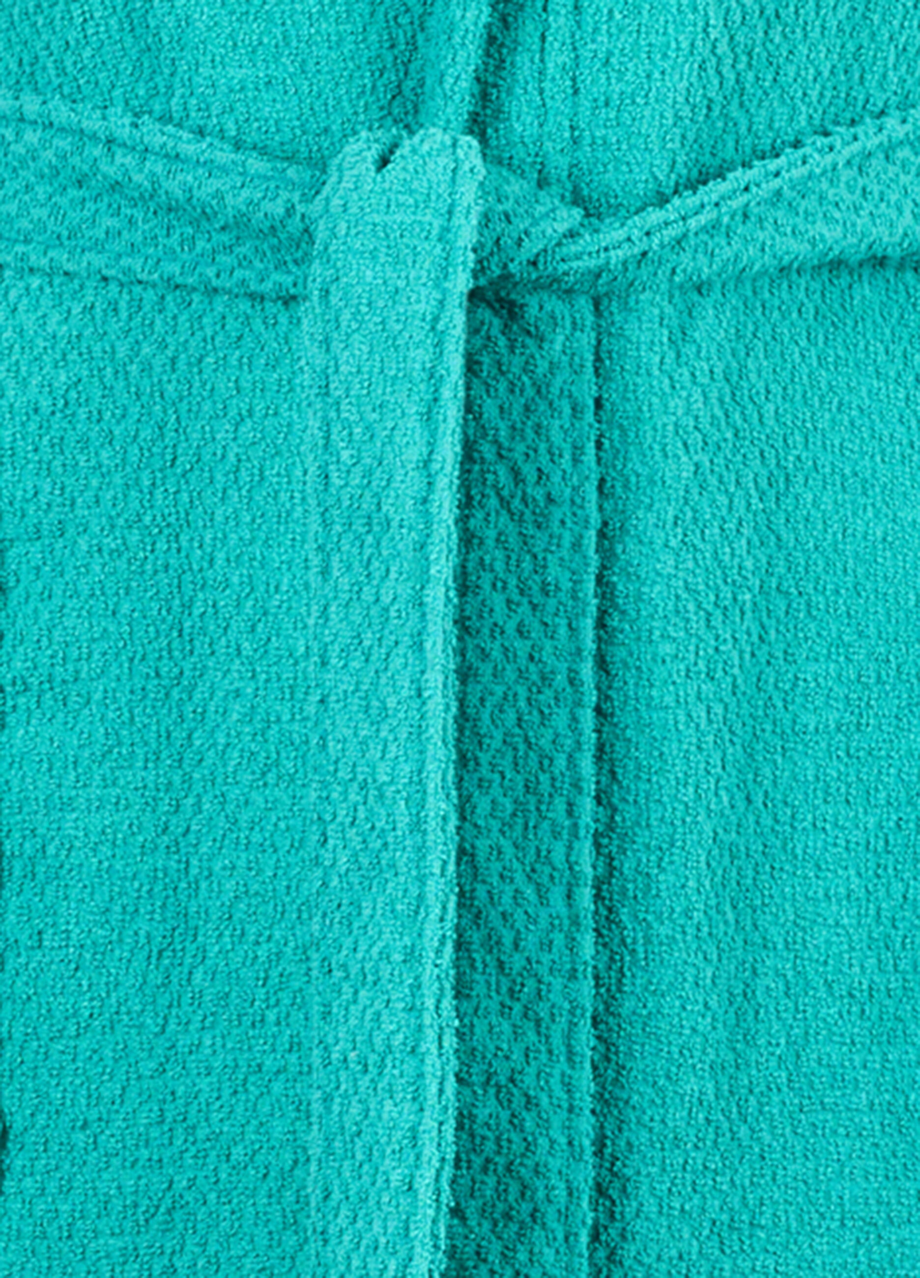 Accappatoio con cappuccio in misto cotone_1