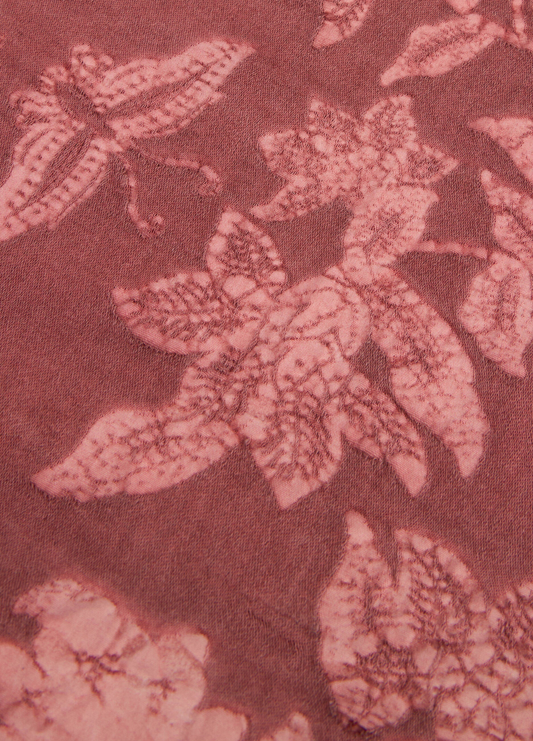 Tovaglia 6 posti in cotone lavato con stampa jacquard