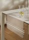 Cotton table runner with fringe trim_0