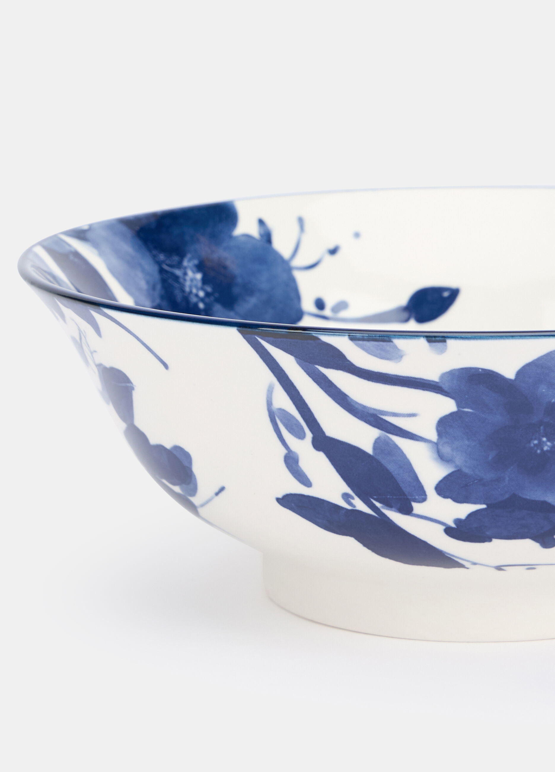 Ciotola da insalata in ceramica a fiori_1