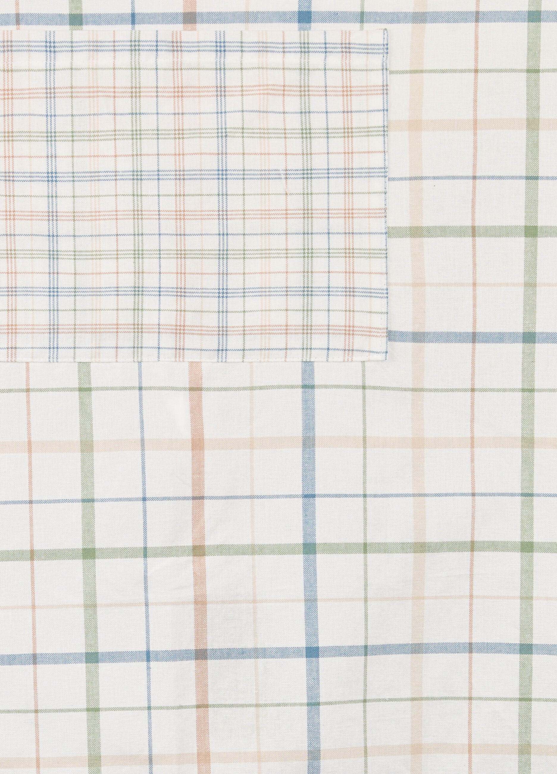 Check apron in 100% cotton_1