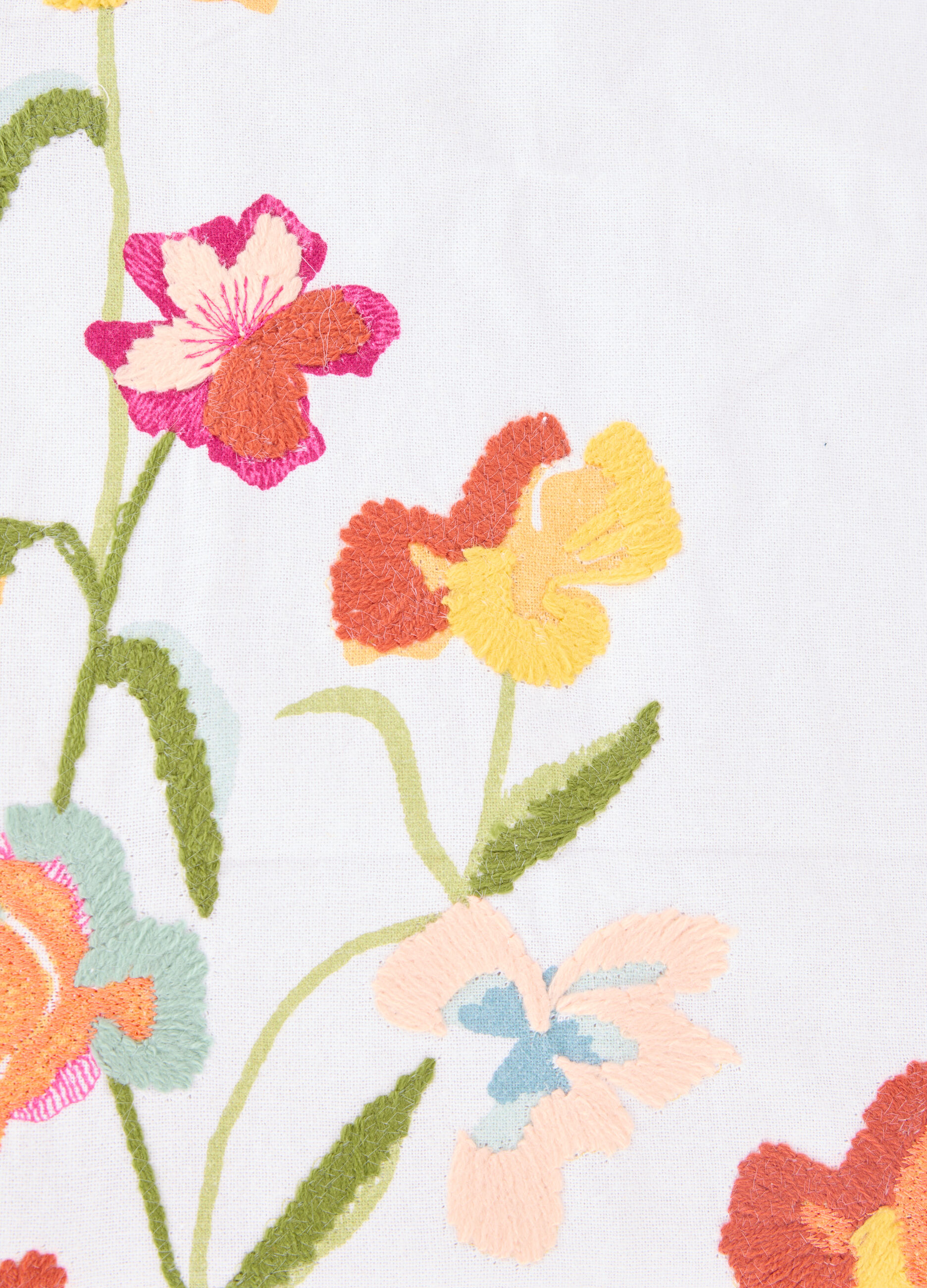 Runner in cotone con ricamo_1