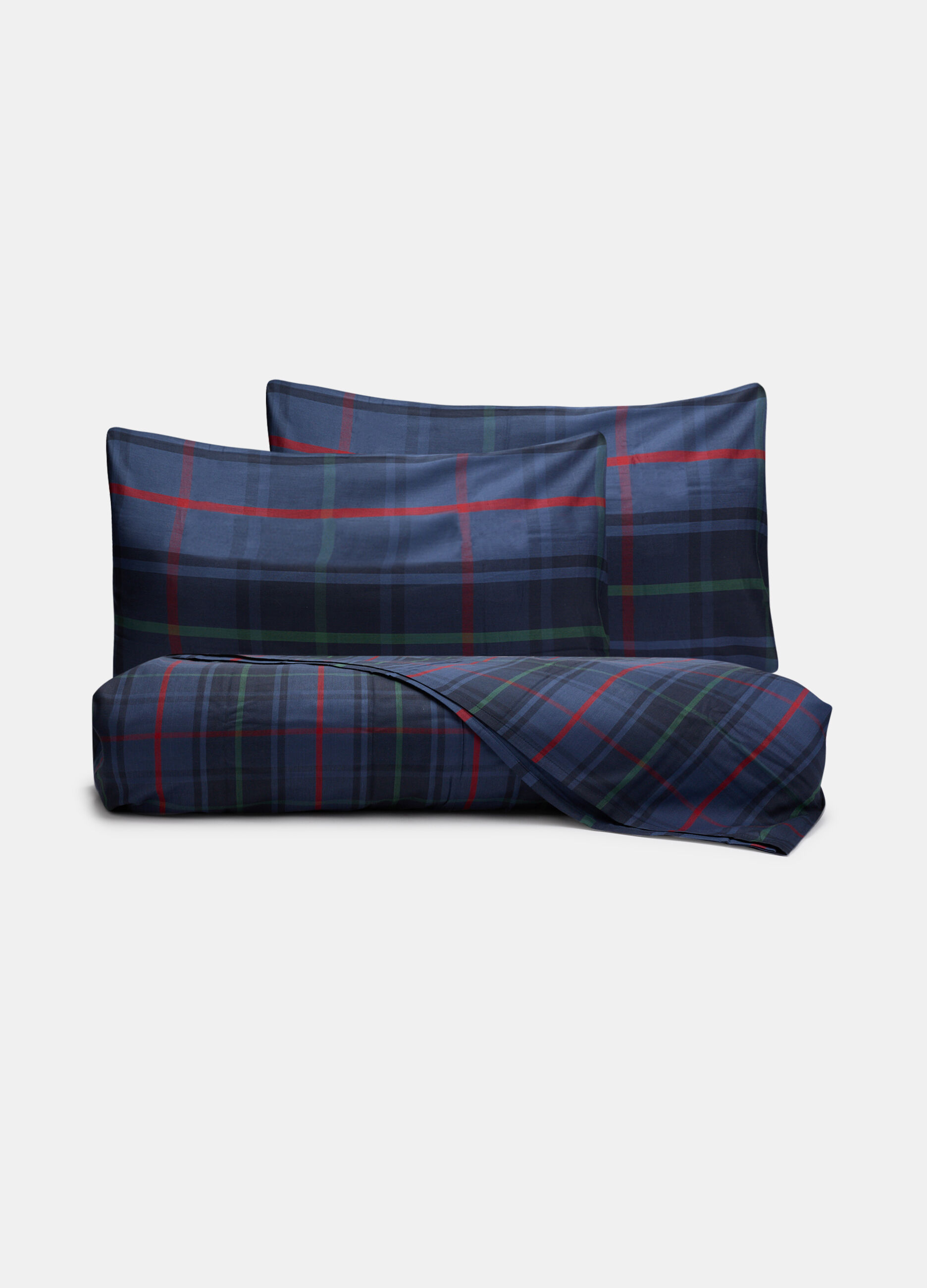 Parure lenzuolo letto singolo in cotone tinto filo_0