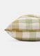 Cuscino copri sedia in cotone biologico a quadri_1