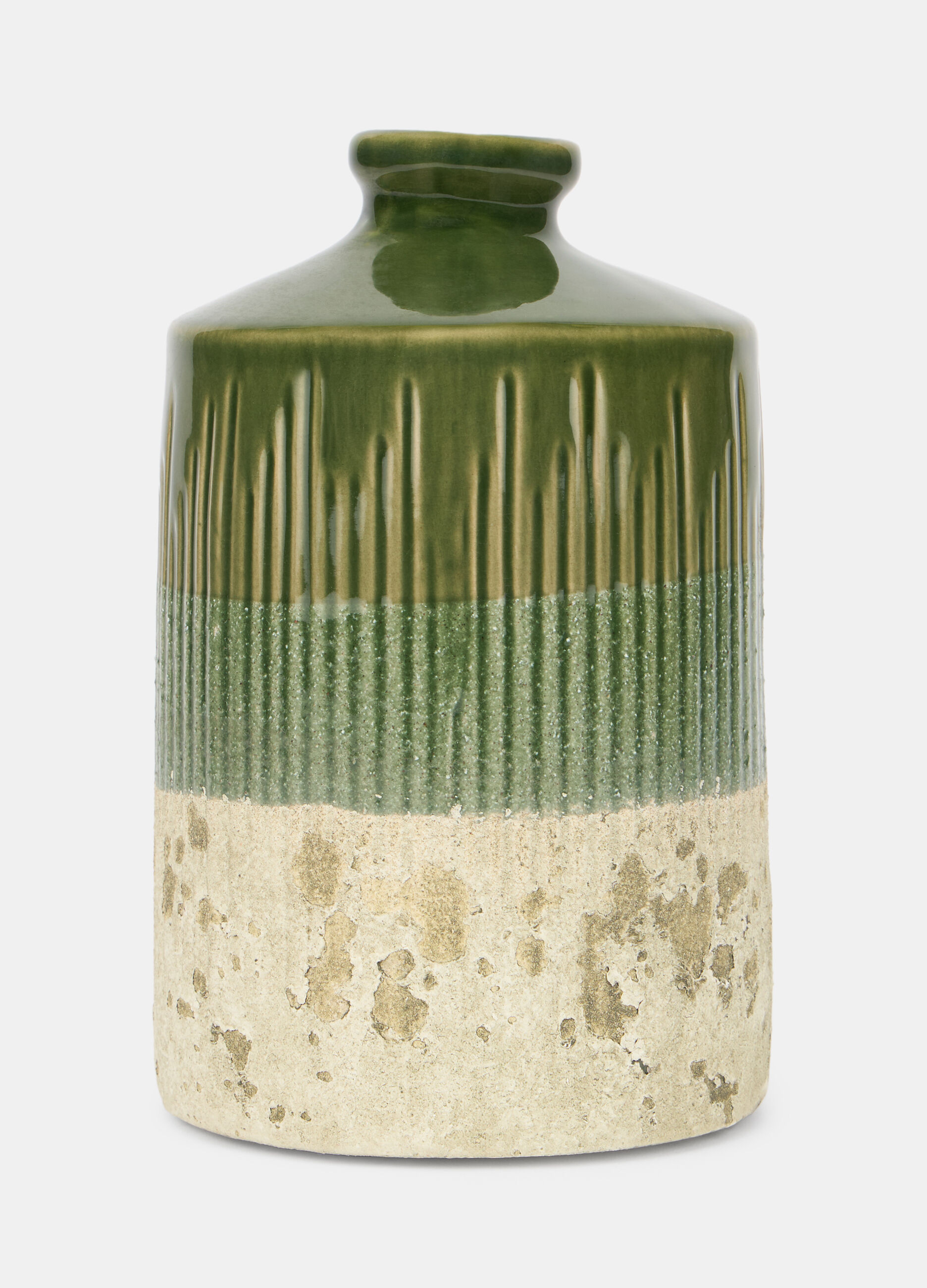 Vaso grande in ceramica bicolore_0