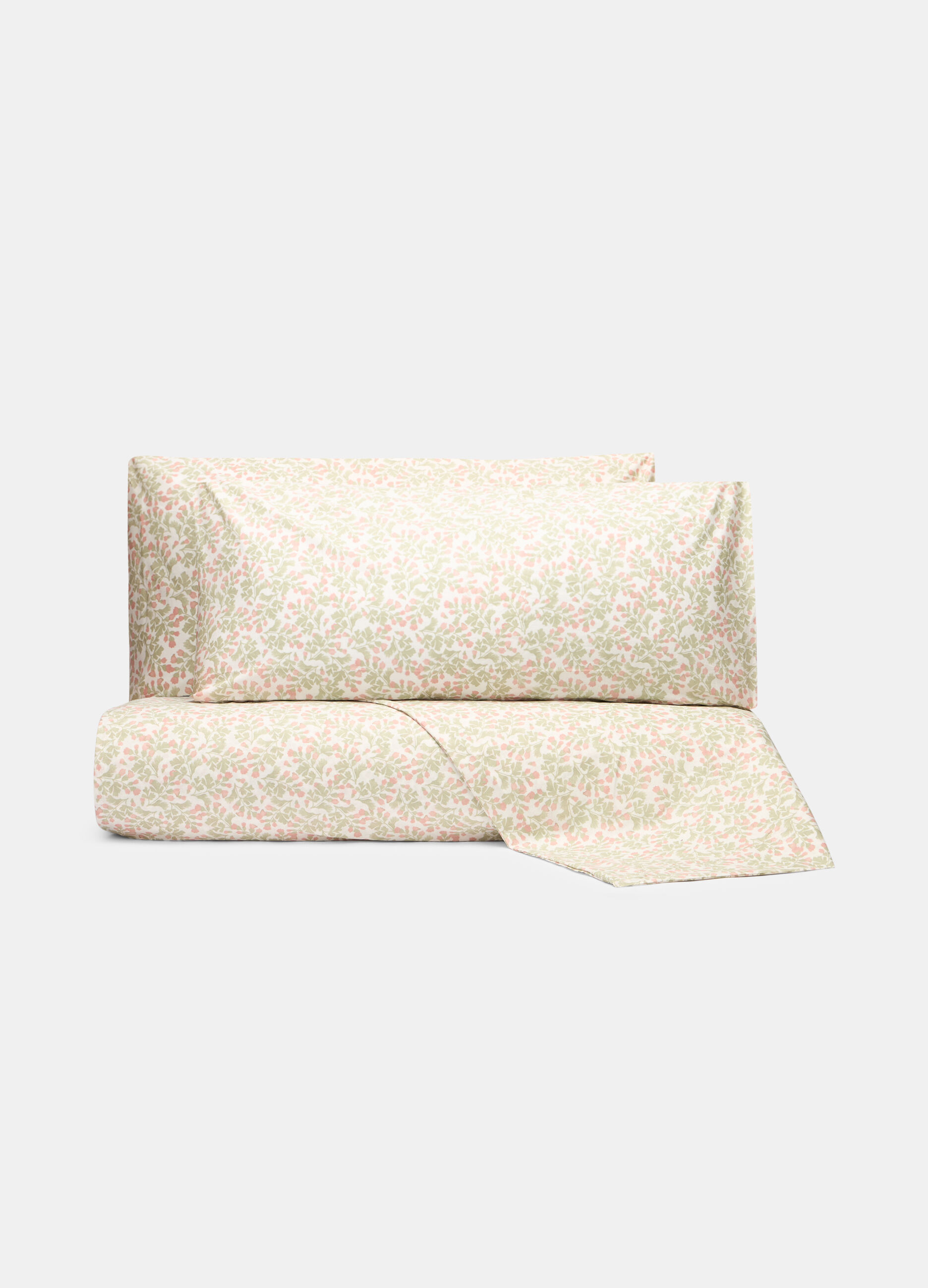 Sheet set in patterned washed cotton_0