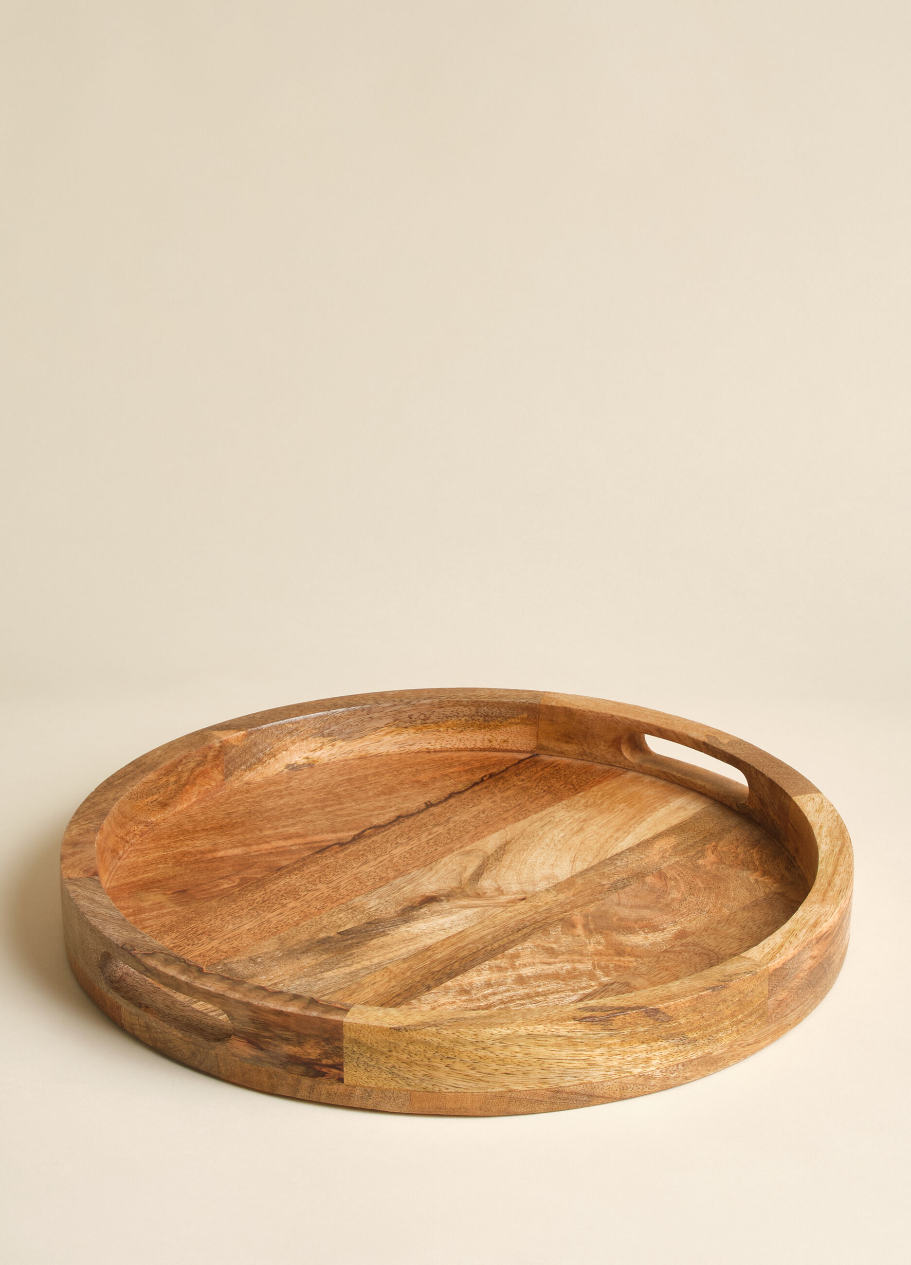 Round tray in mango wood_1