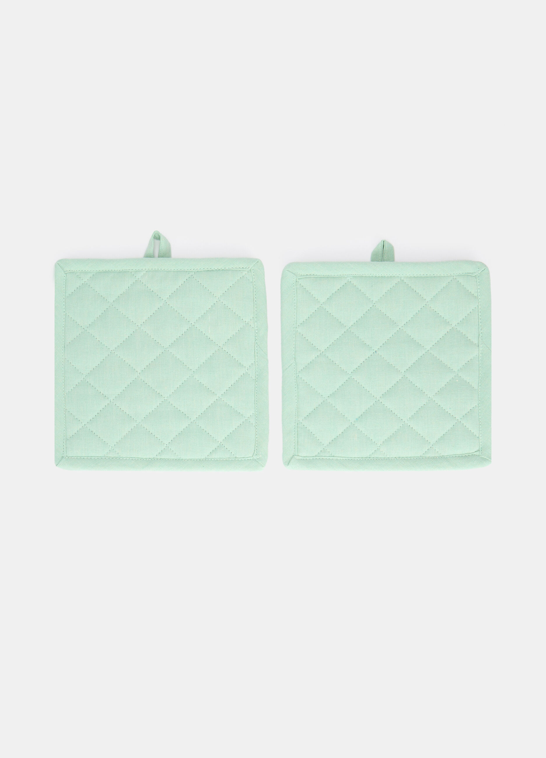 2-Pack quilted pot holders in 100% cotton_0