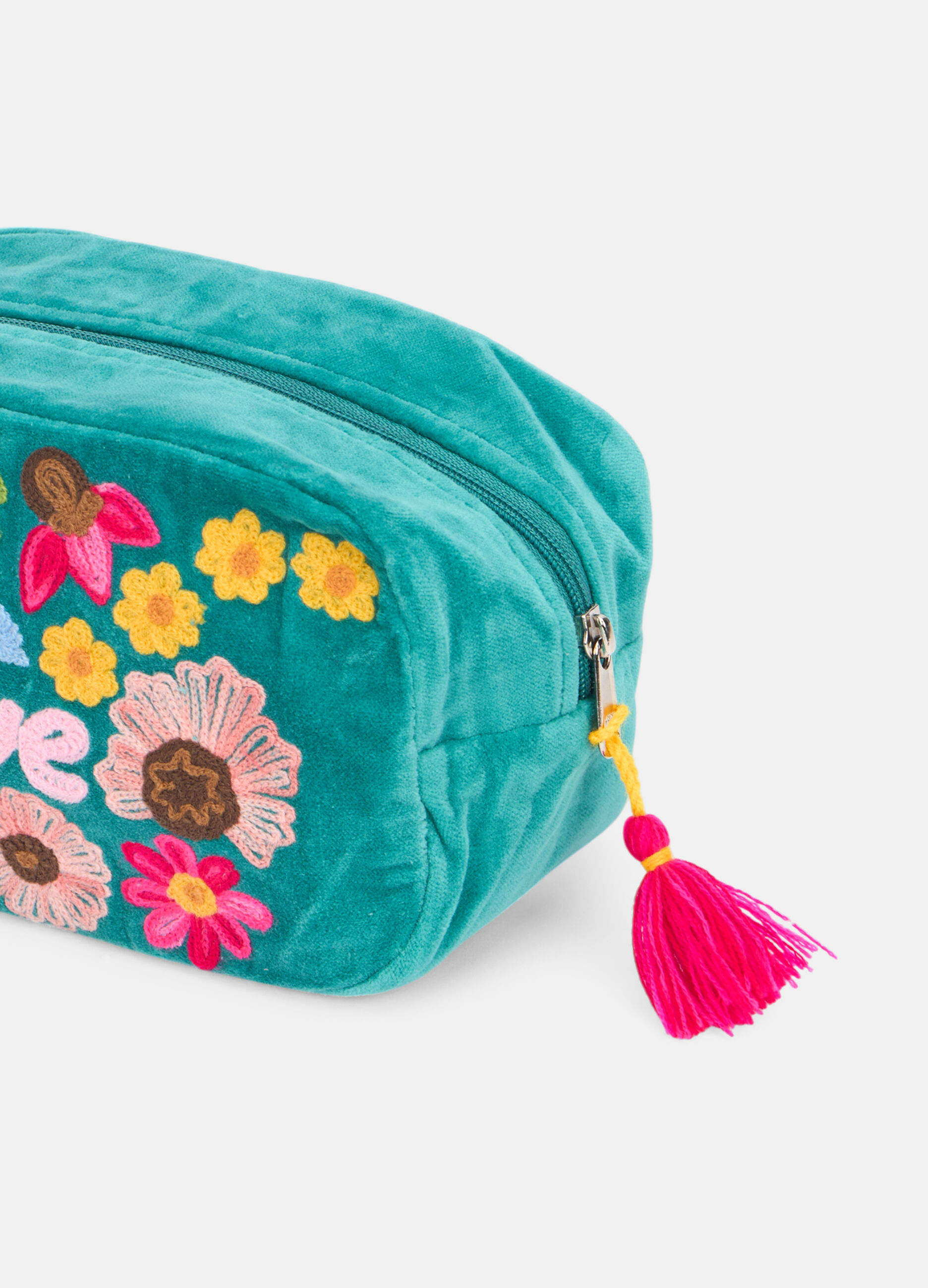 Beauty case in velluto ricamato_1