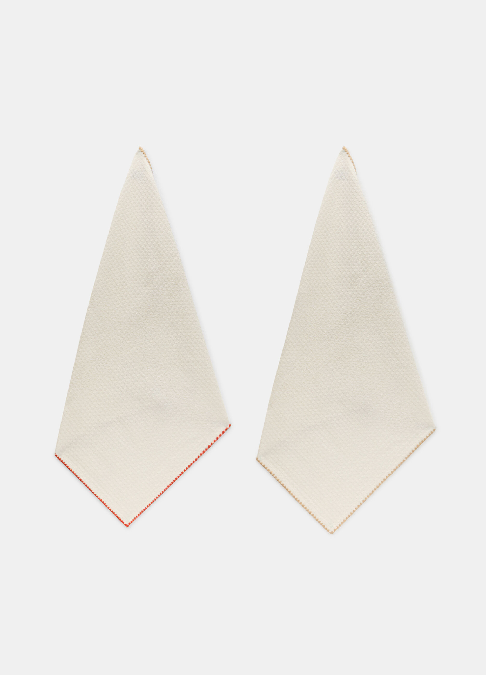 2 pack strofinacci in cotone a nido d'ape_0