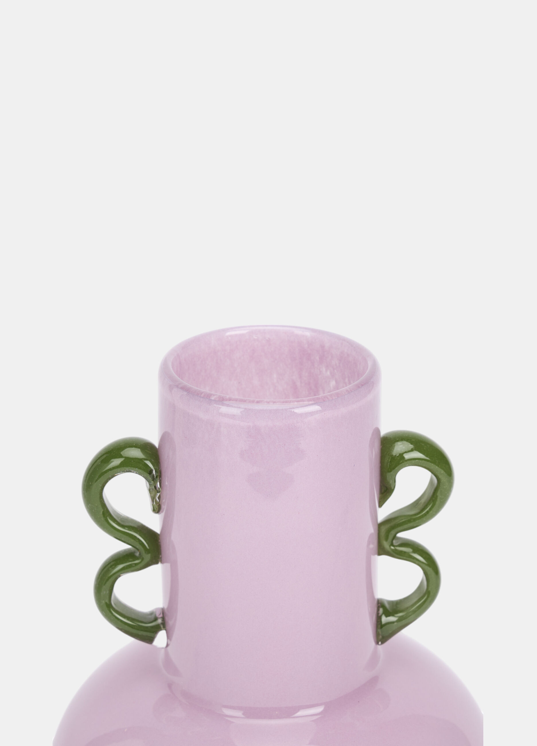 Vaso in vetro colorato con manici_1