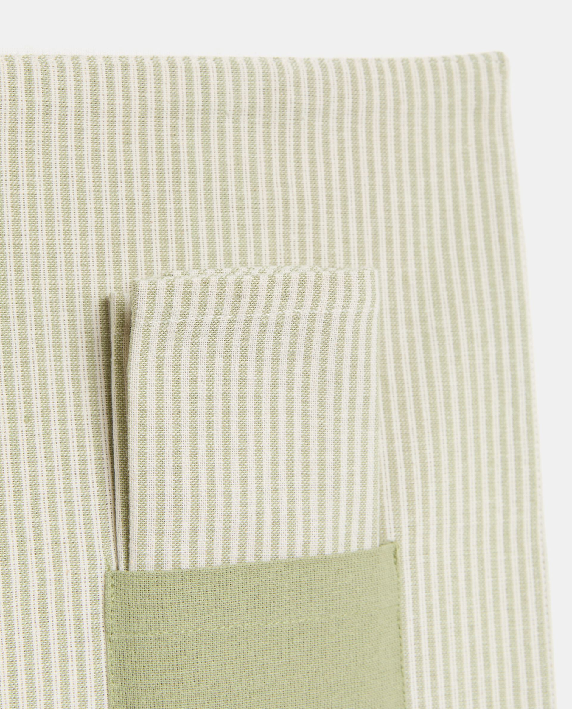 Organic table mat in 100% cotton with pocket_1