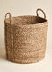 Round woven basket with handles_0