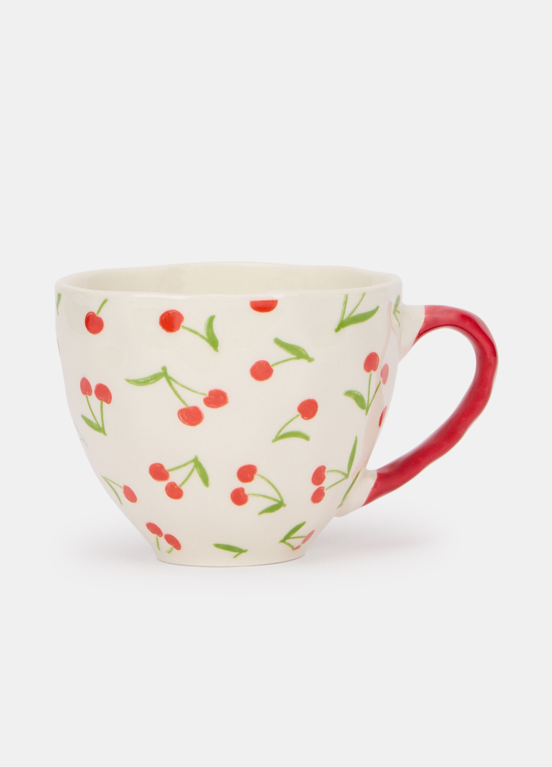 Tazza con ciliegie in ceramica_0