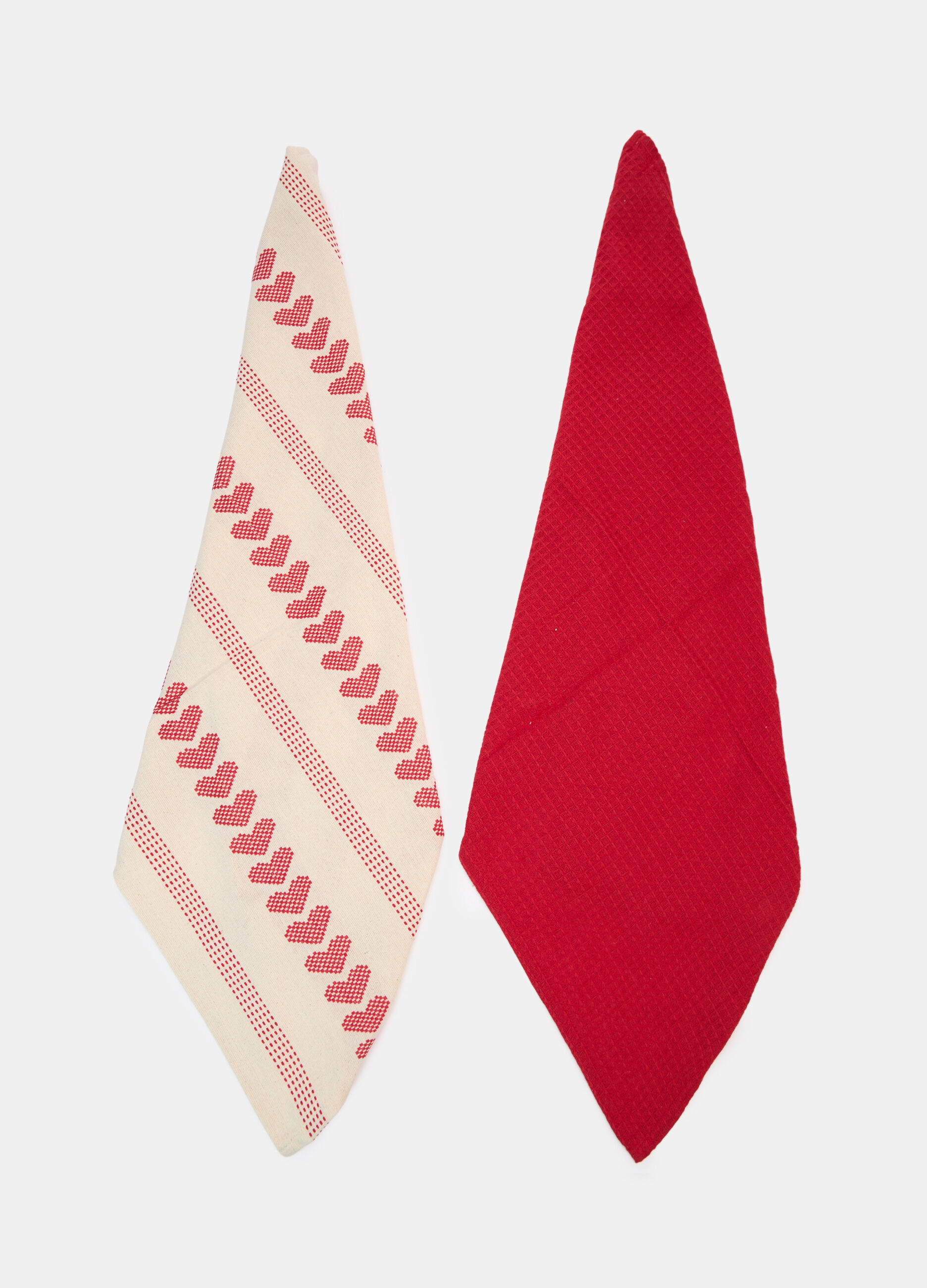 2 pack strofinacci in cotone stile rustico_0