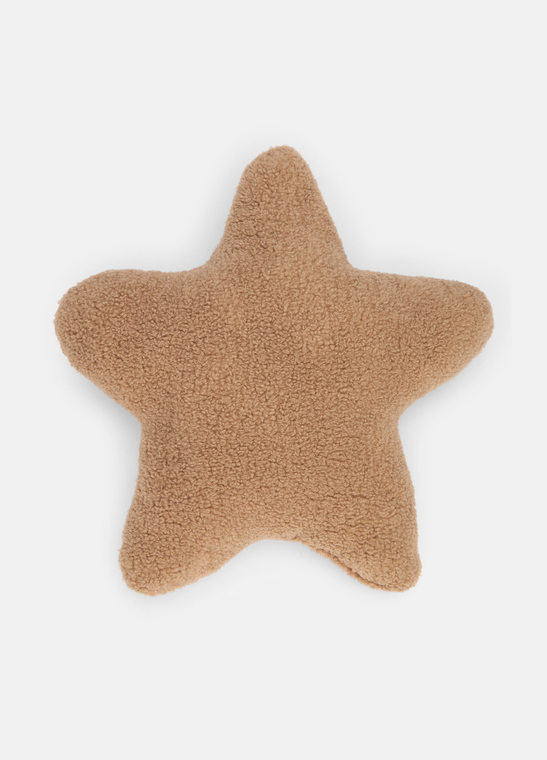 Cuscino stella imbottito con tessuto loop
