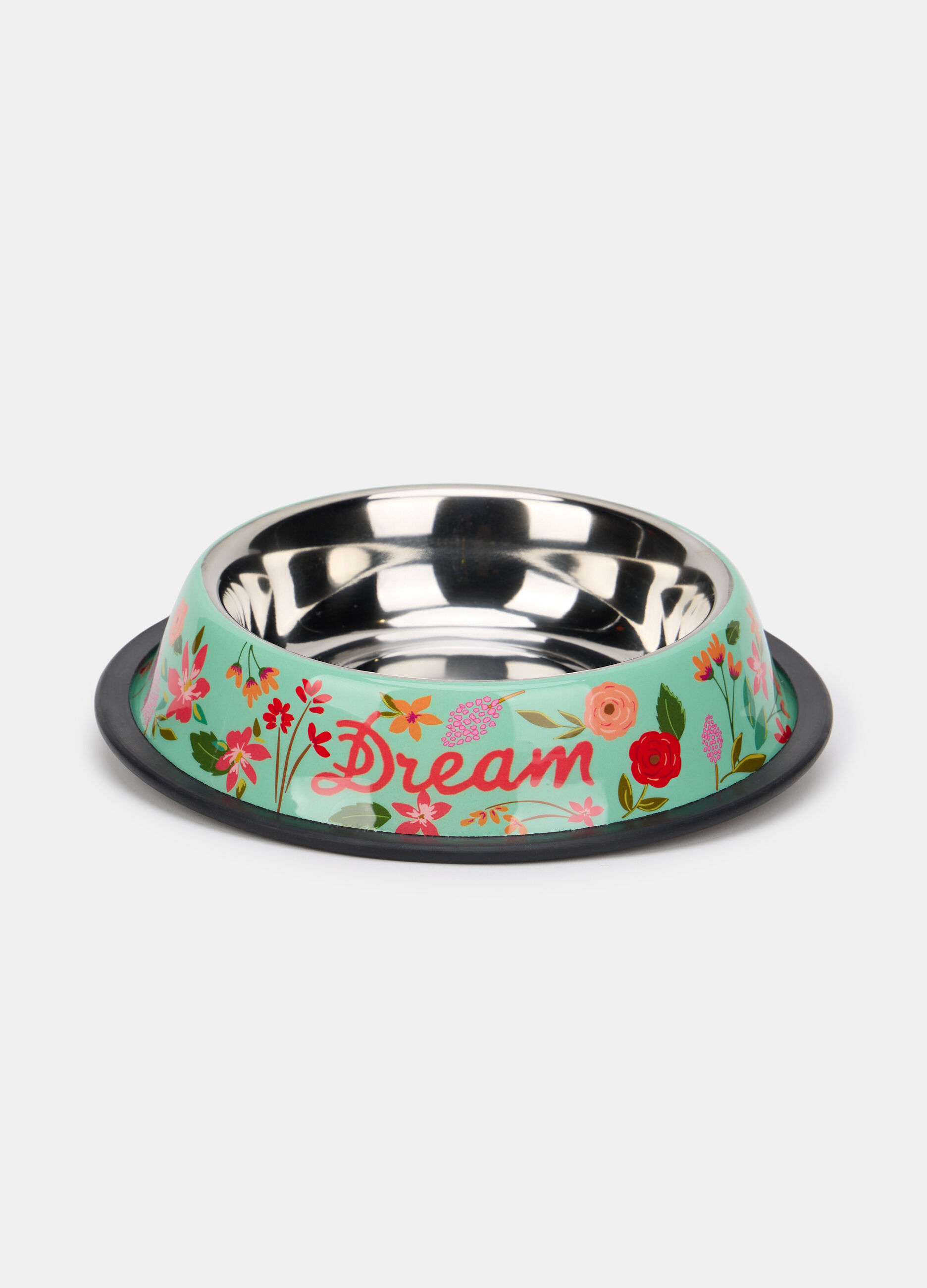 Ciotola grande per animali domestici in metallo dipinto_0