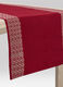 Runner in cotone con orlo decorato_0
