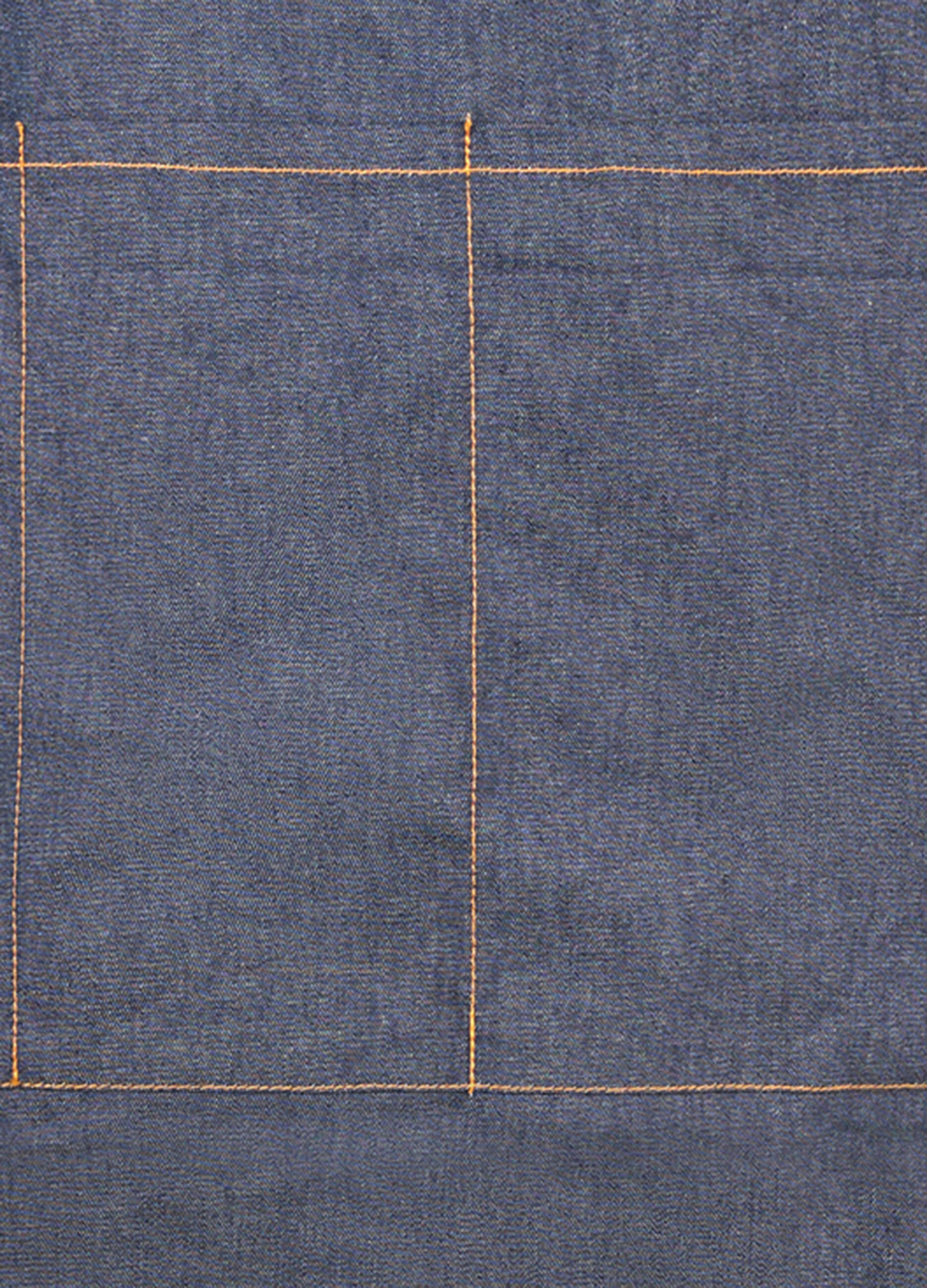 Grembiule intero in puro cotone effetto denim_1