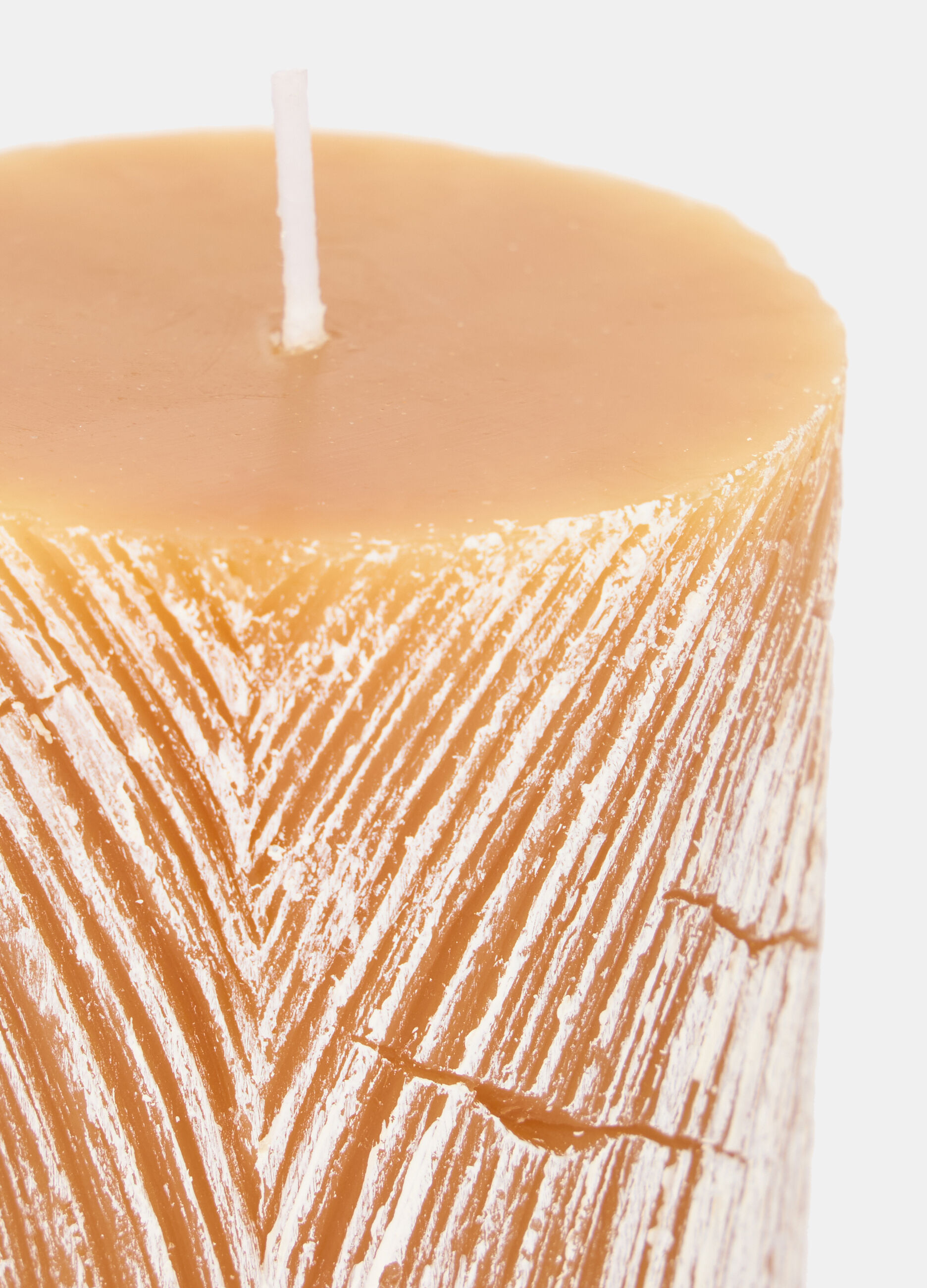 Candela rotonda simil-legno_1