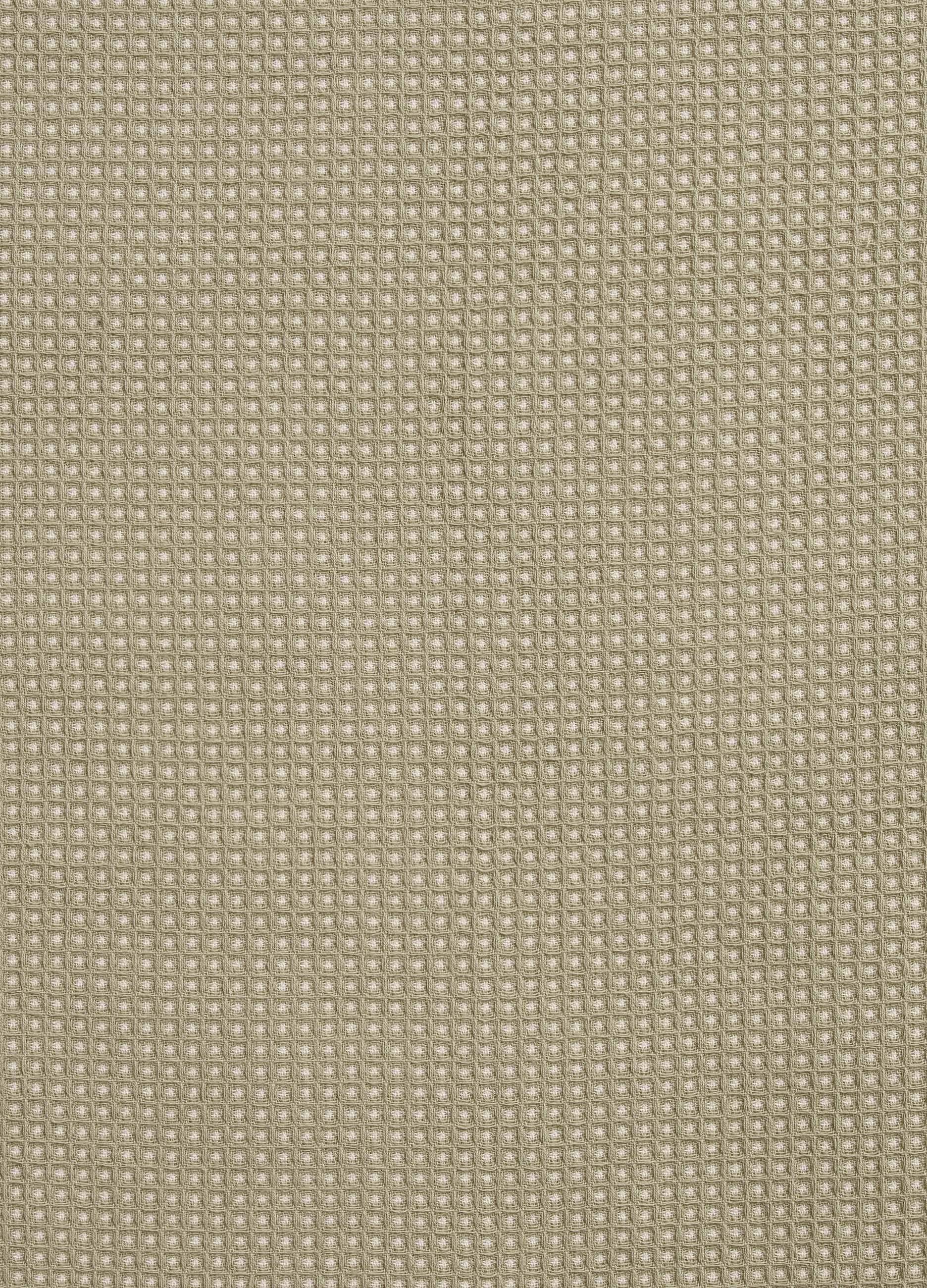 Organic cotton tea towel with waffle weave