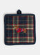 Presina quadrata in cotone tartan_0