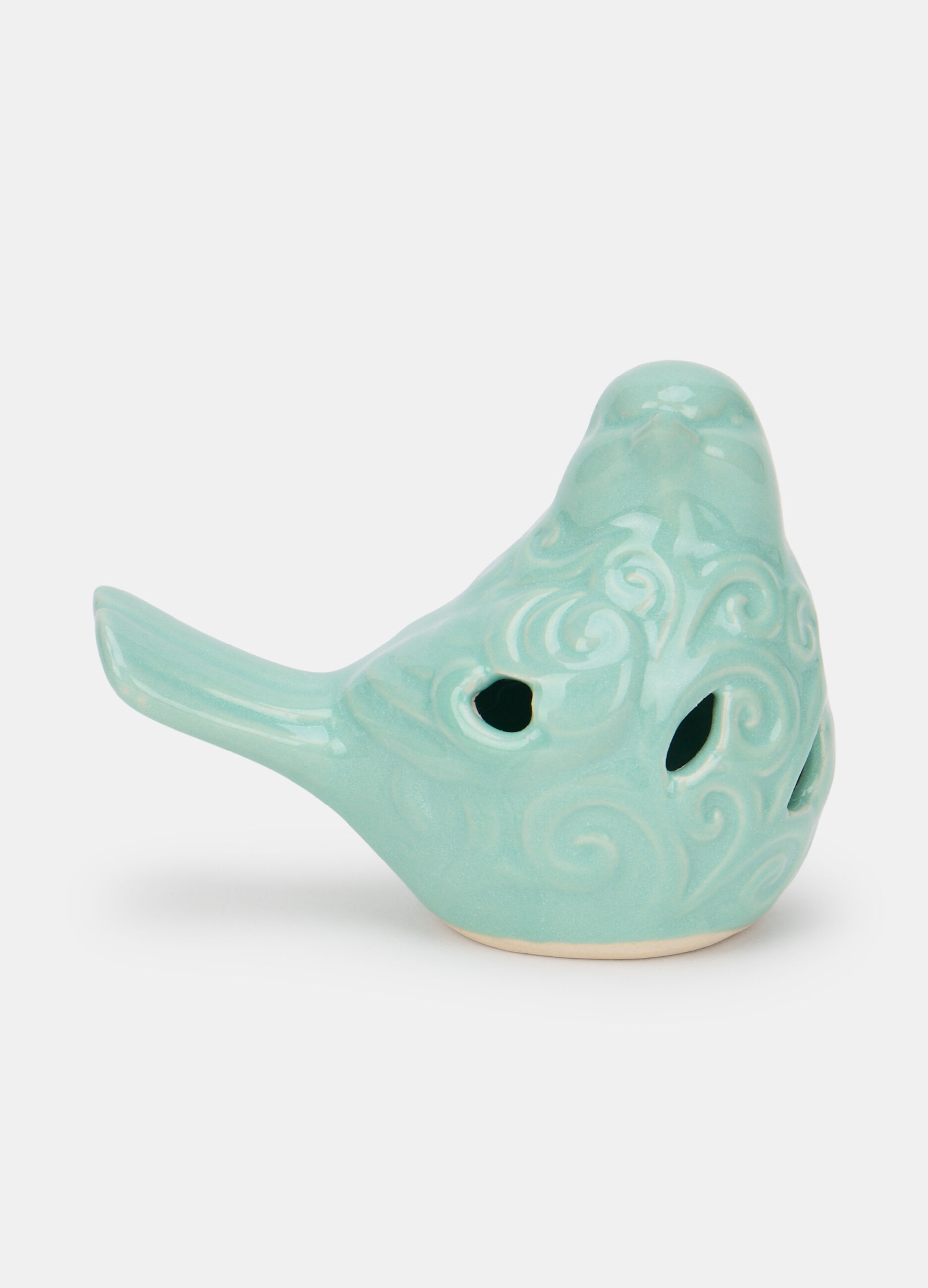 Uccellino in ceramica dipinta_0