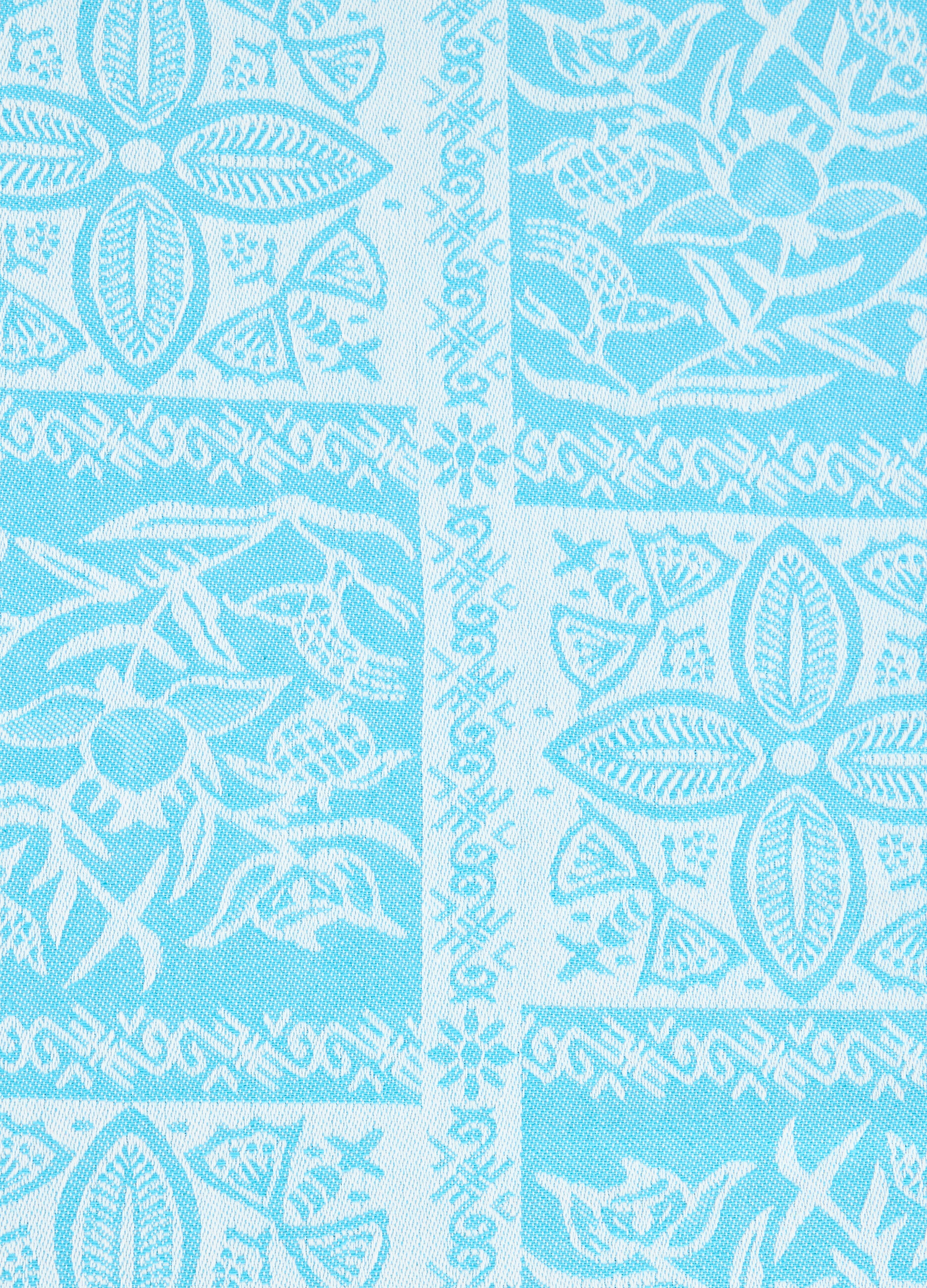 Tovaglia a 10 posti in puro cotone con motivo jacquard_1