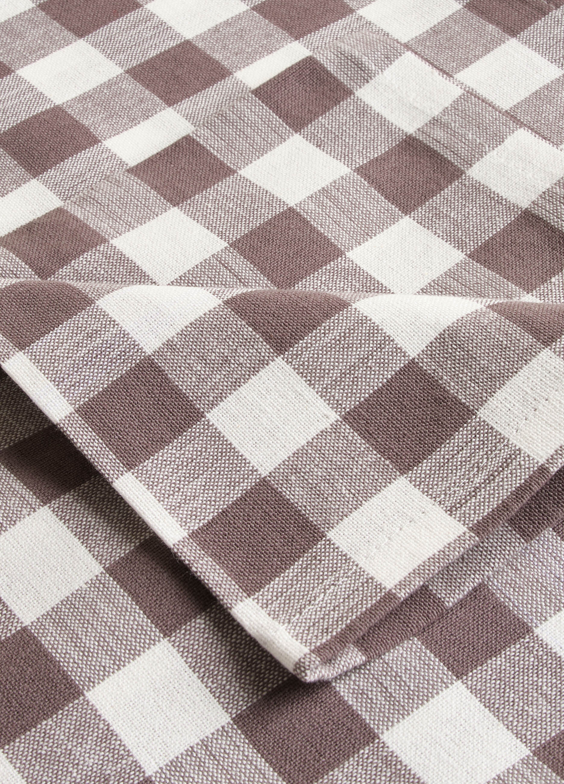 2-pack napkins in check cotton