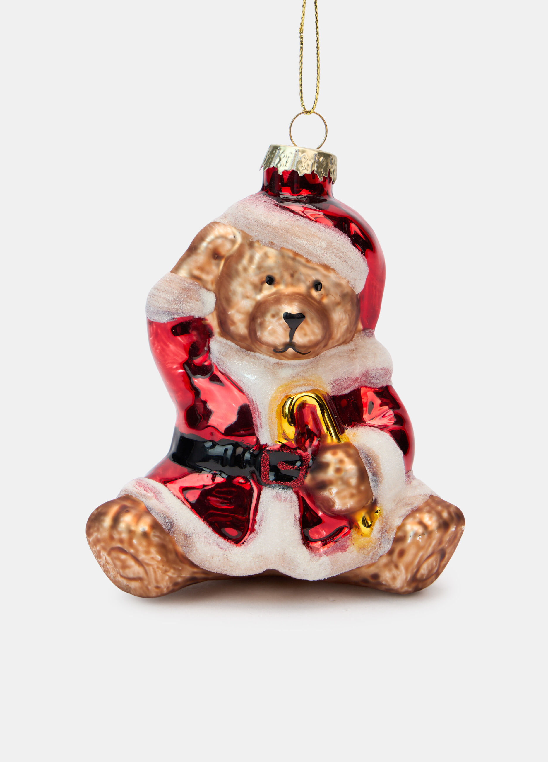 Ornamento orsetto di Natale in vetro_1