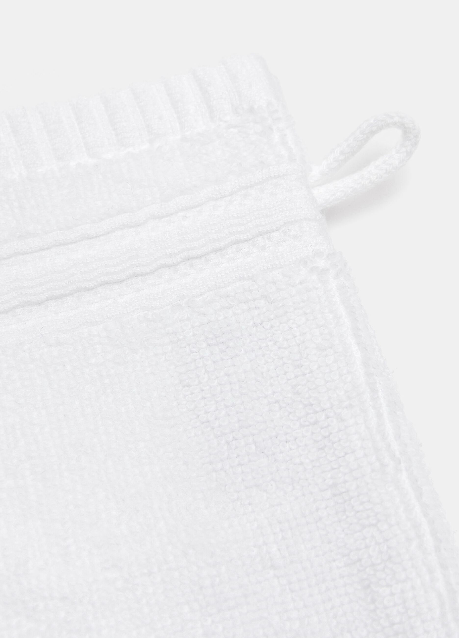 Guanto esfoliante di puro cotone in tinta unita_1