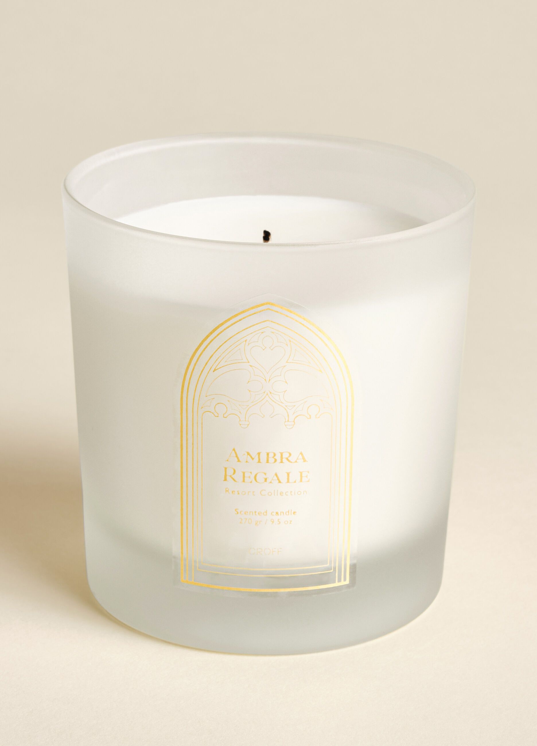 Candela in vetro ambra regale_1
