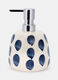 Dispenser porta sapone in ceramica a pois_0