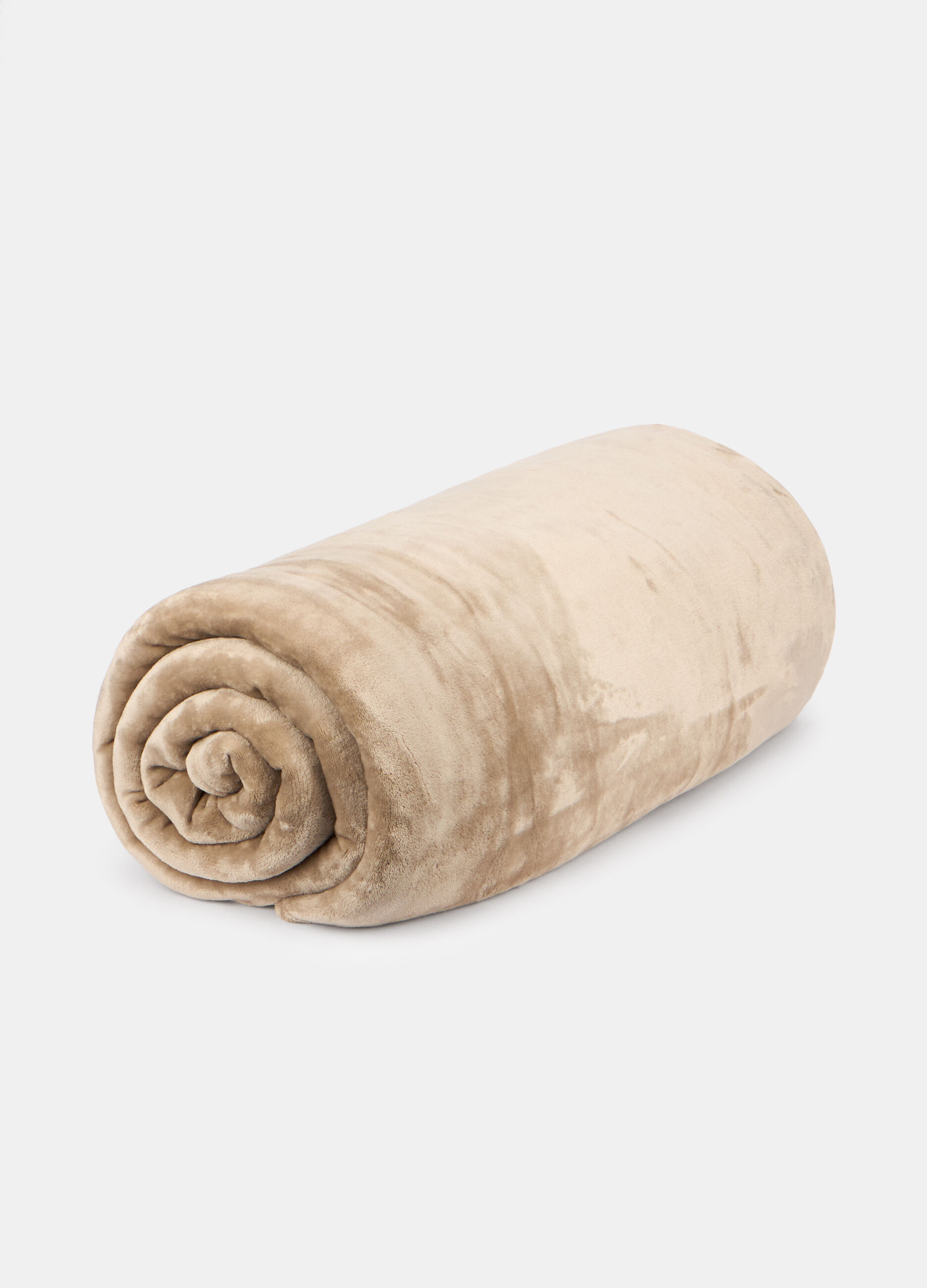 Coperta peluche a due piazze con bordo_0