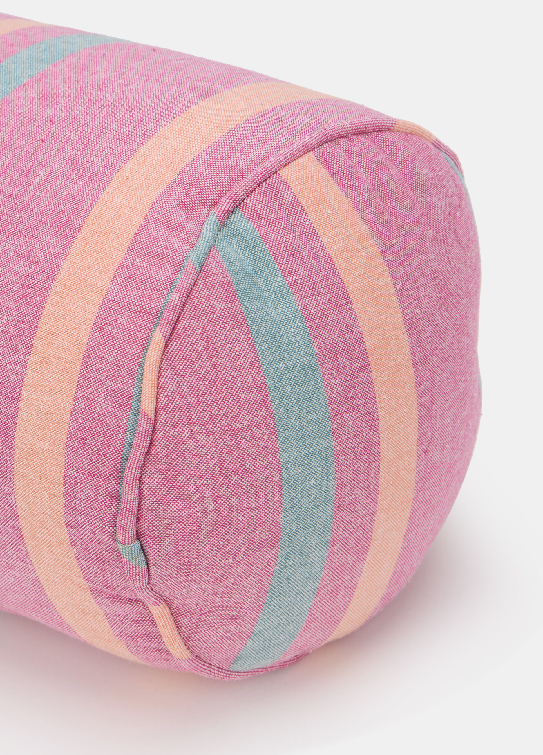 Cuscino cilindrico a righe_1