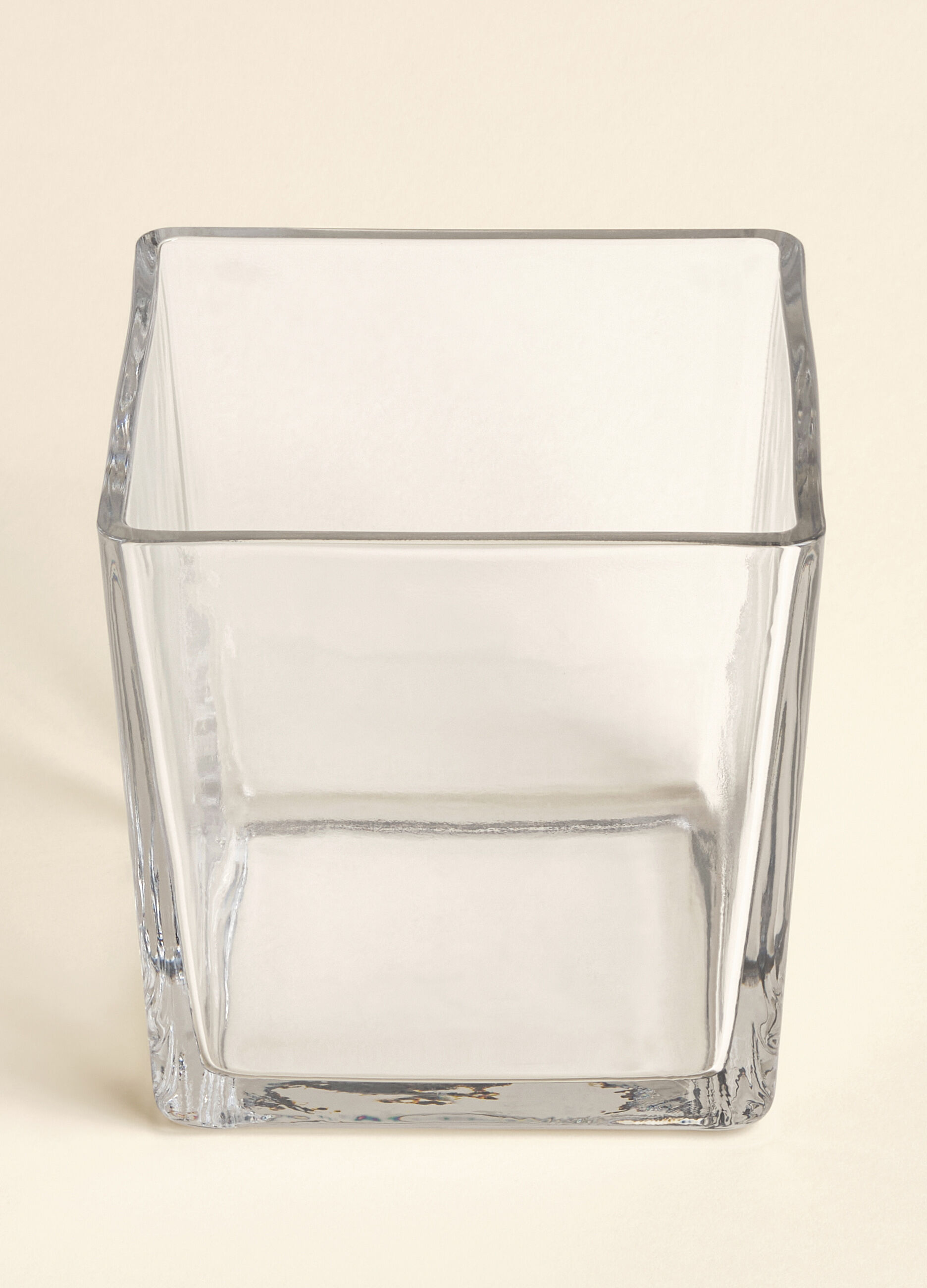 Vaso squadrato medio in vetro spesso_1