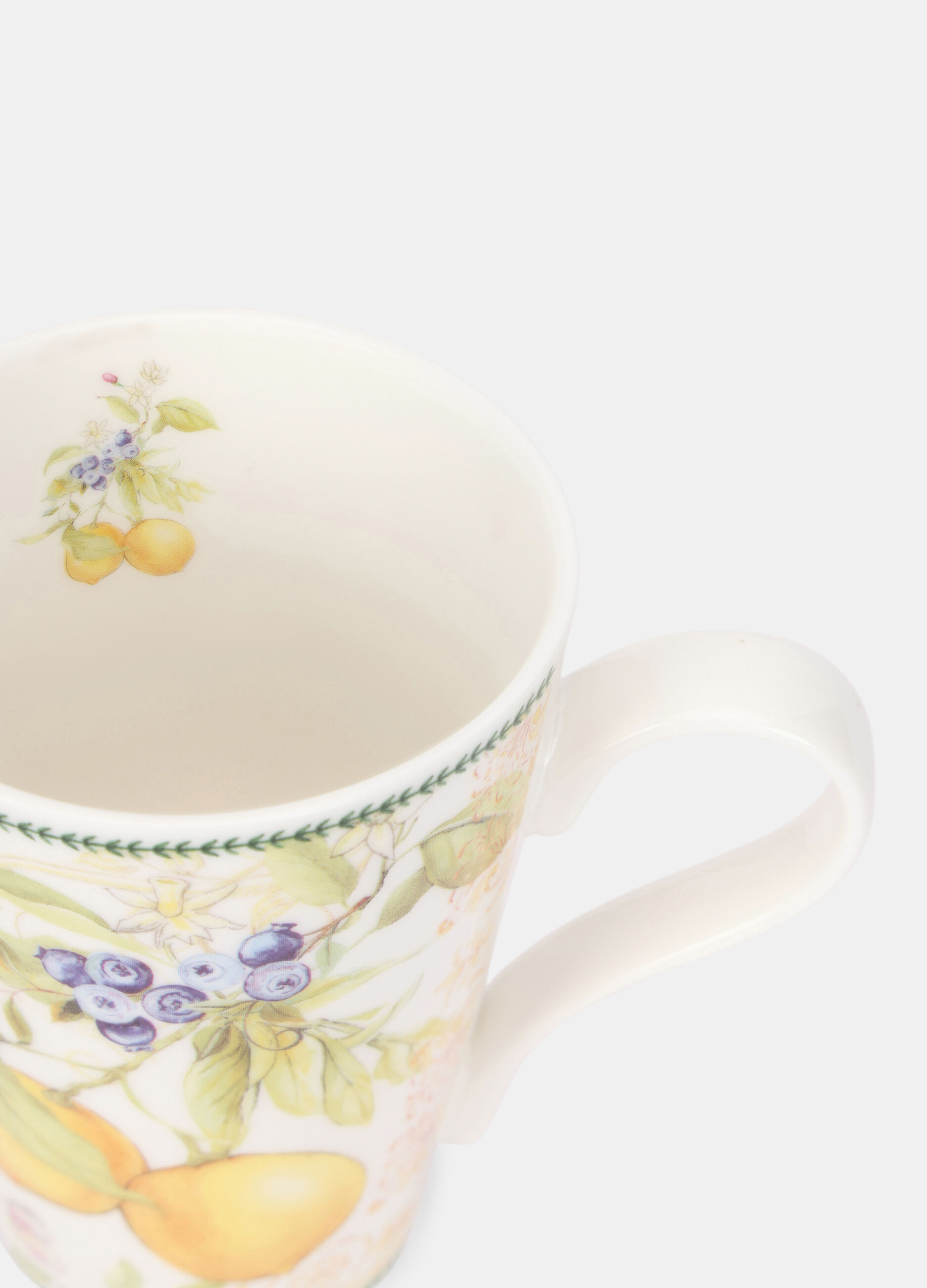 Tazza da t&egrave; alta in ceramica con limoni_1